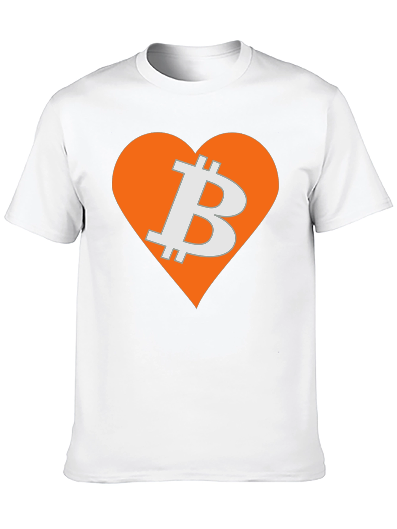 Bitcoin Heart Graphic Tee - Crypto Love