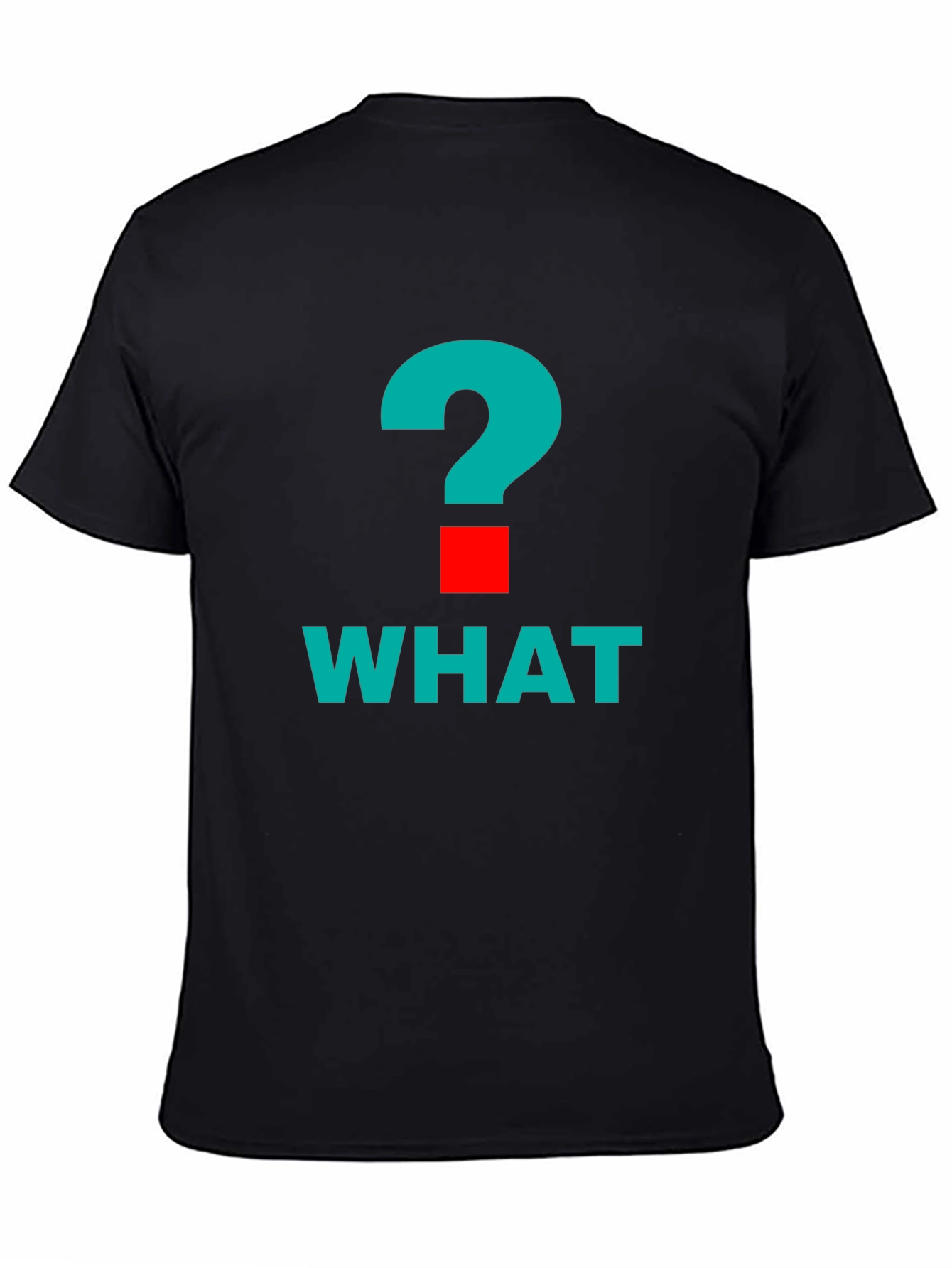 What? Graphic Tee - Bold Question Mark Design