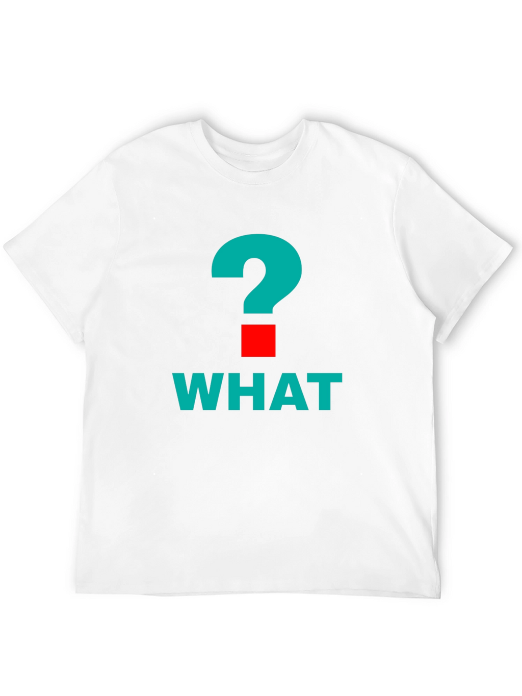 What? Graphic Tee - Bold Question Mark Design