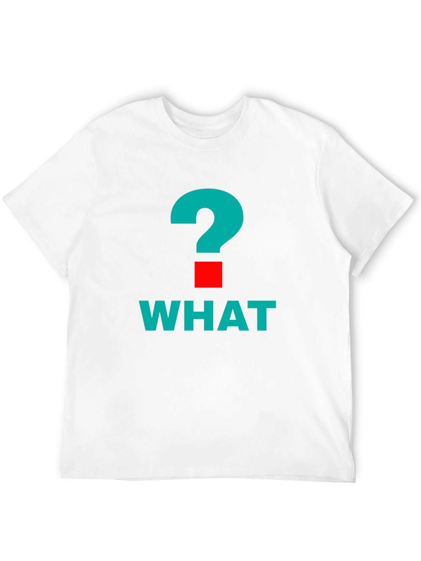 What? Graphic Tee - Bold Question Mark Design