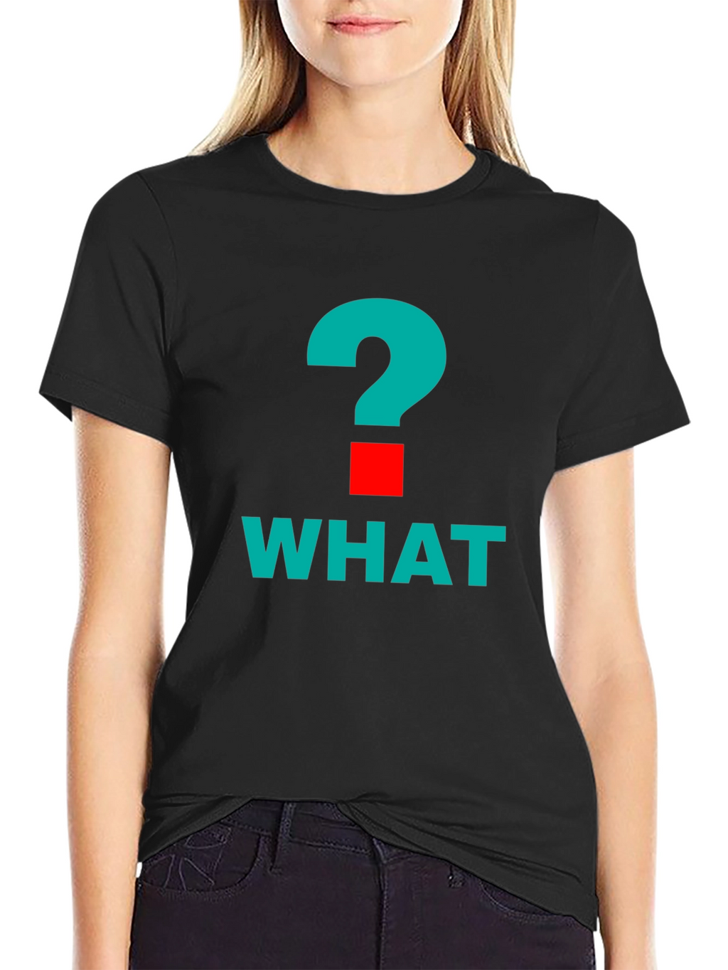 What? Graphic Tee - Bold Question Mark Design
