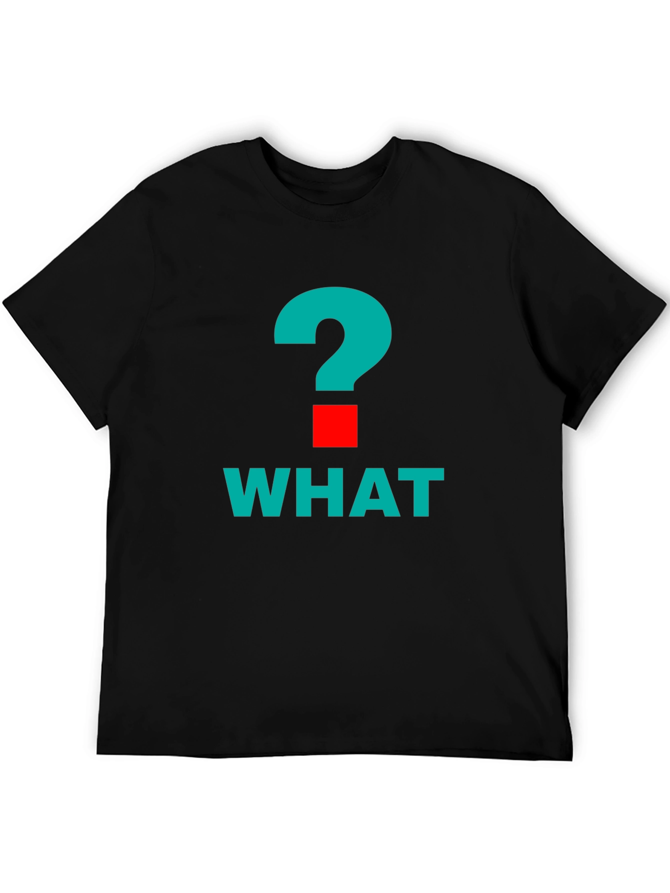 What? Graphic Tee - Bold Question Mark Design