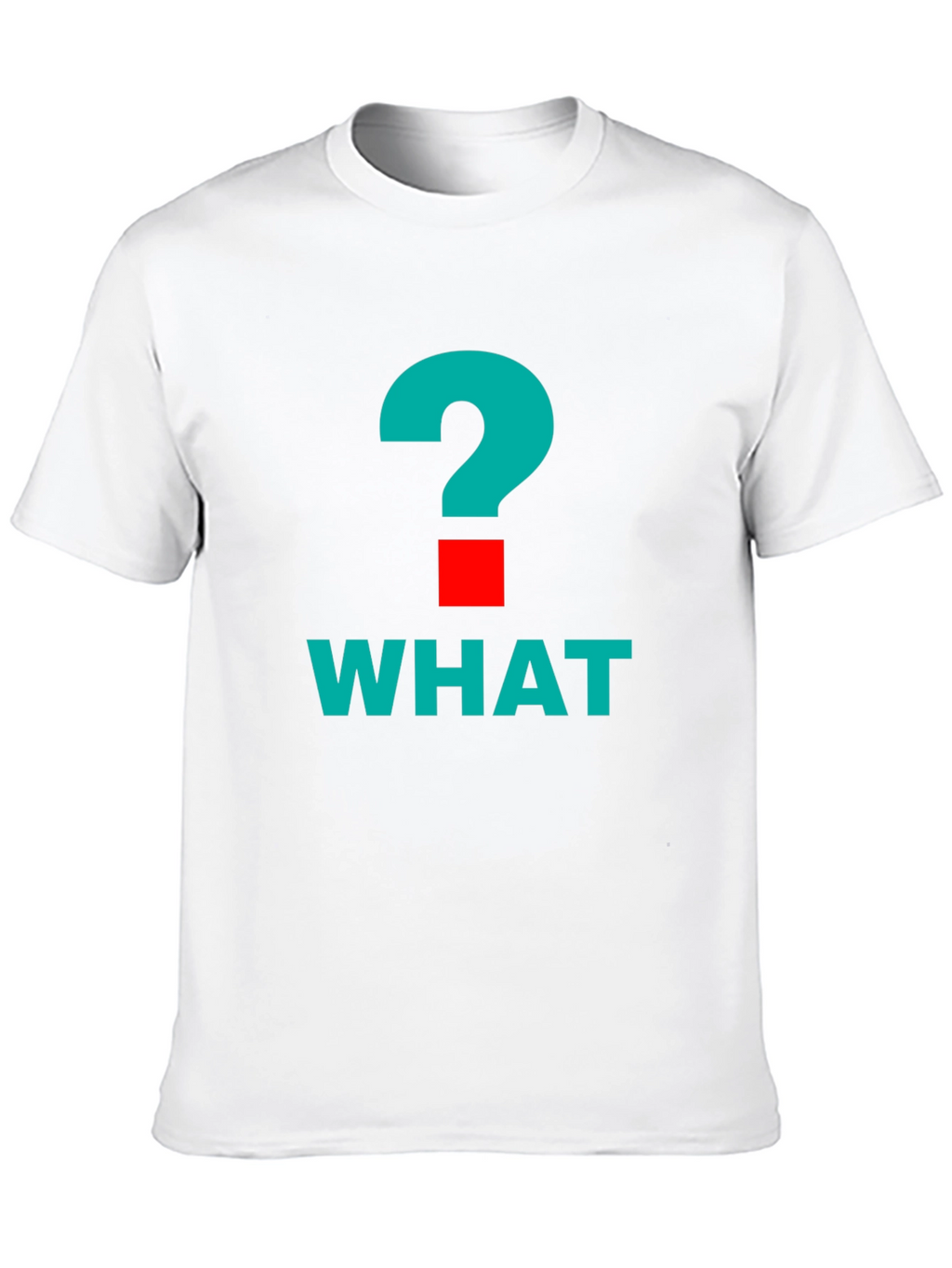 What? Graphic Tee - Bold Question Mark Design