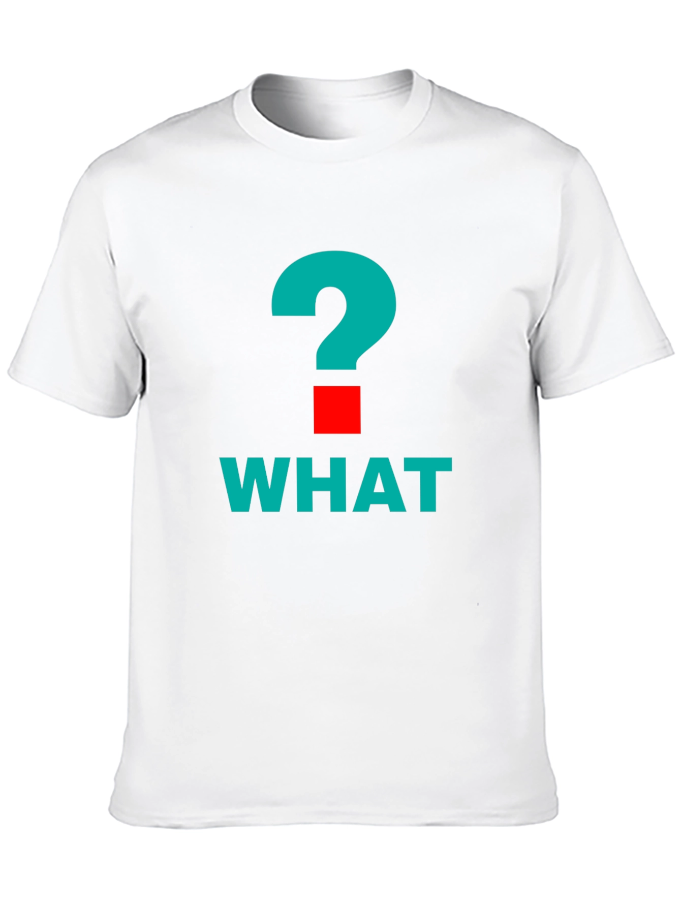 What? Graphic Tee - Bold Question Mark Design