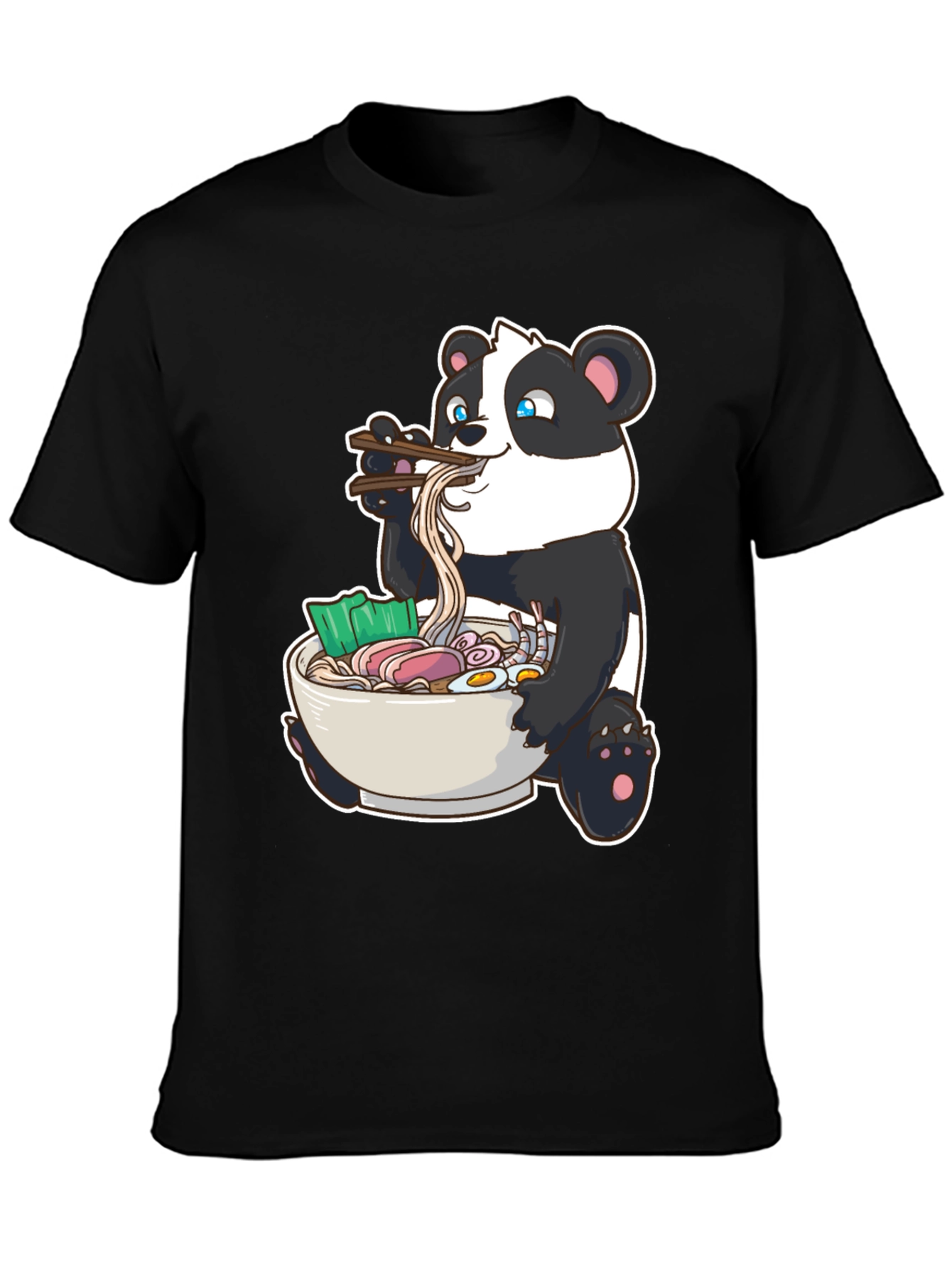 Panda Ramen T-Shirt - Cute Anime Foodie Tee