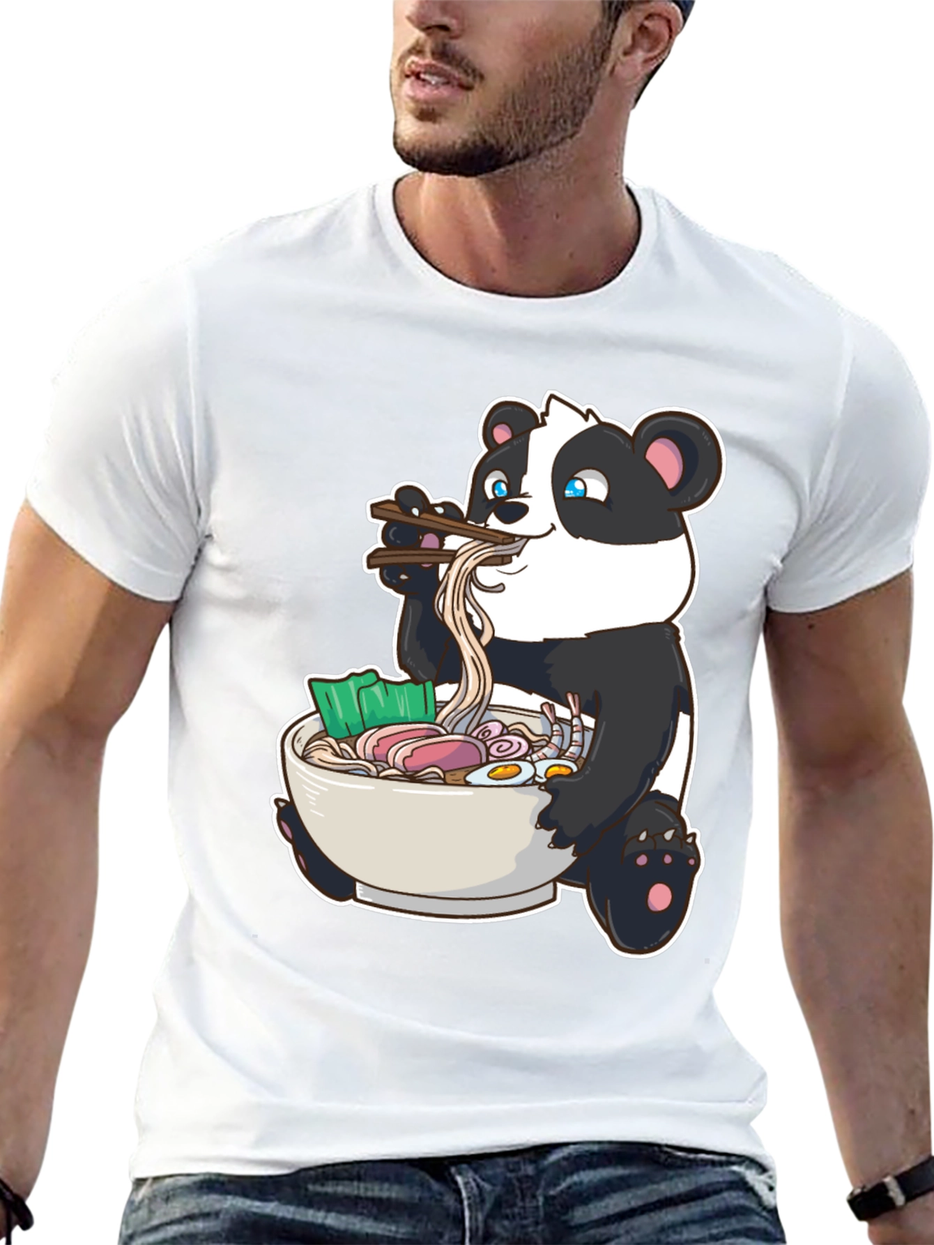 Panda Ramen T-Shirt - Cute Anime Foodie Tee