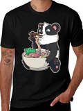 Panda Ramen T-Shirt - Cute Anime Foodie Tee