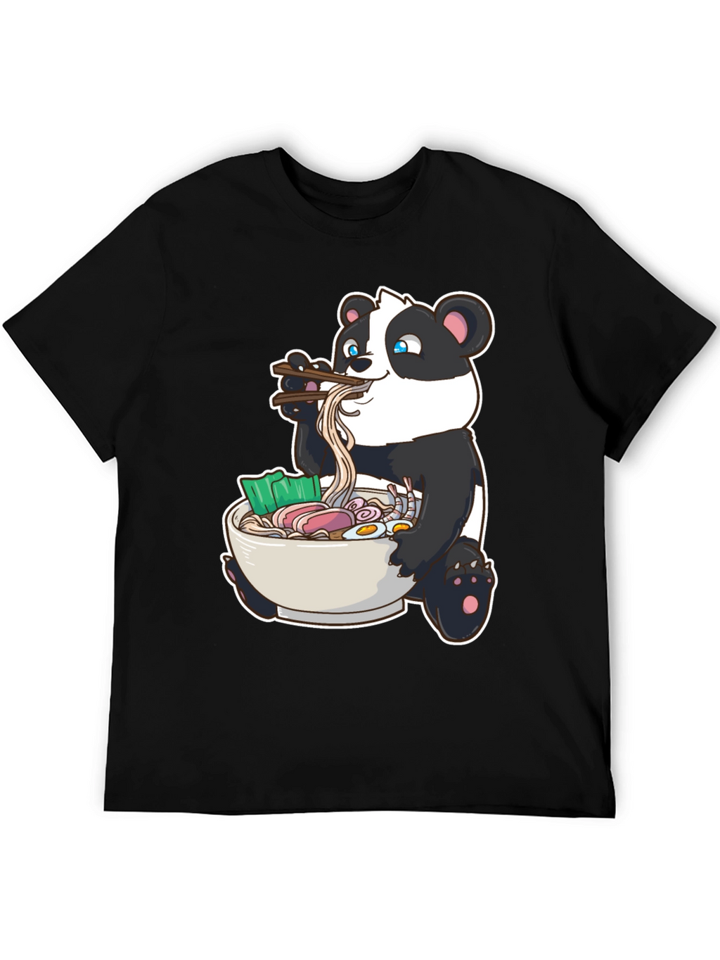 Panda Ramen T-Shirt - Cute Anime Foodie Tee