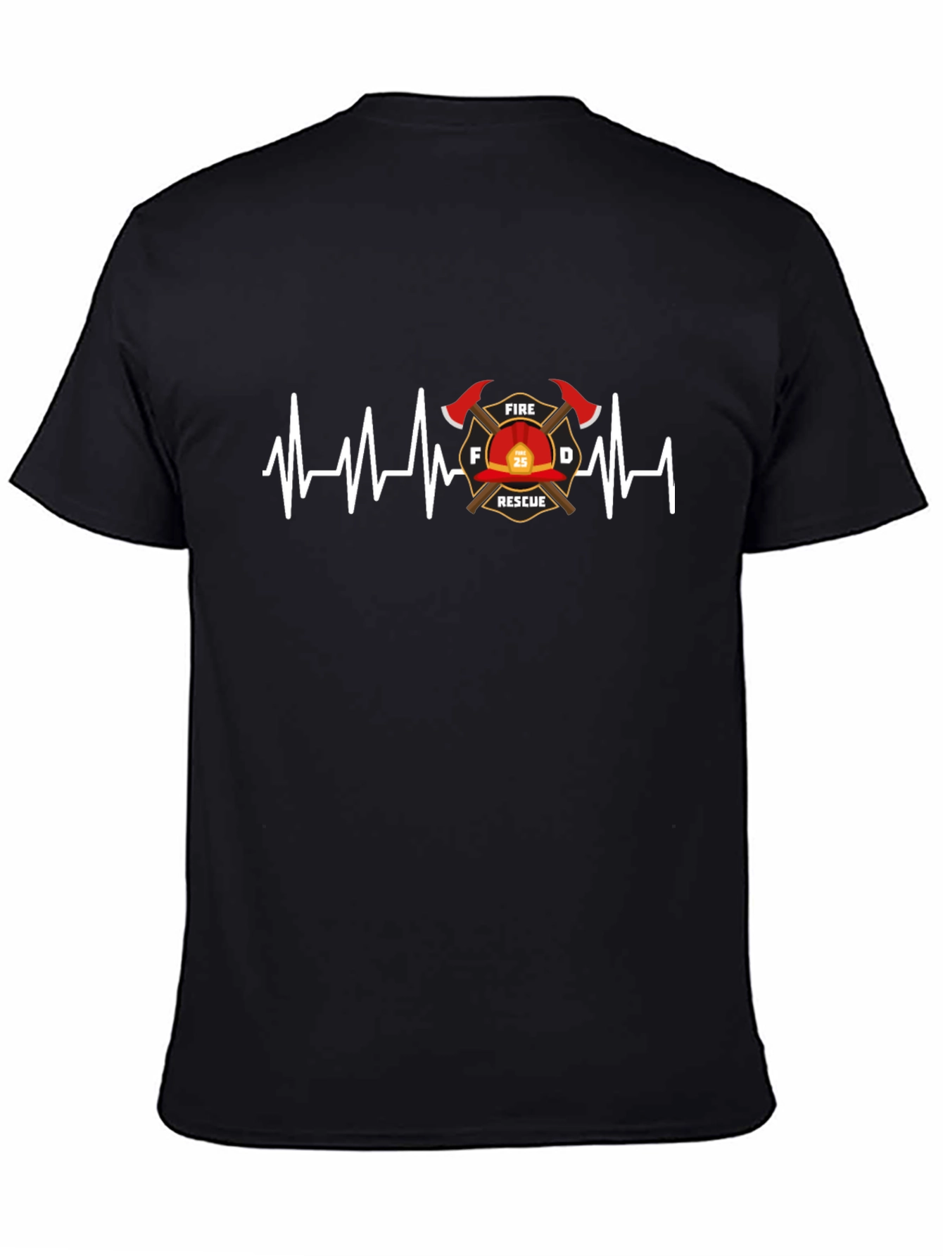 Firefighter Rescue Heartbeat T-Shirt