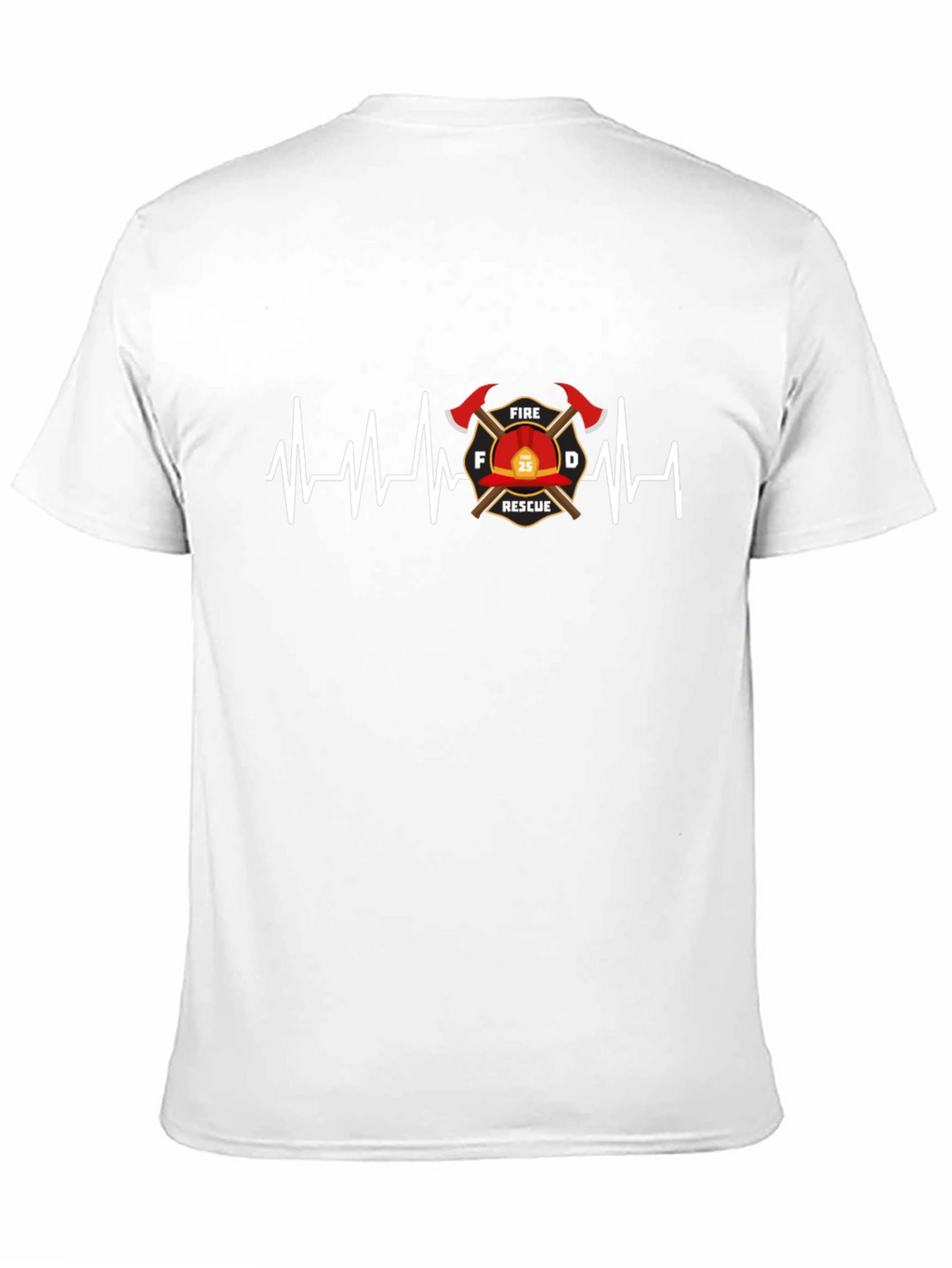 Firefighter Rescue Heartbeat T-Shirt