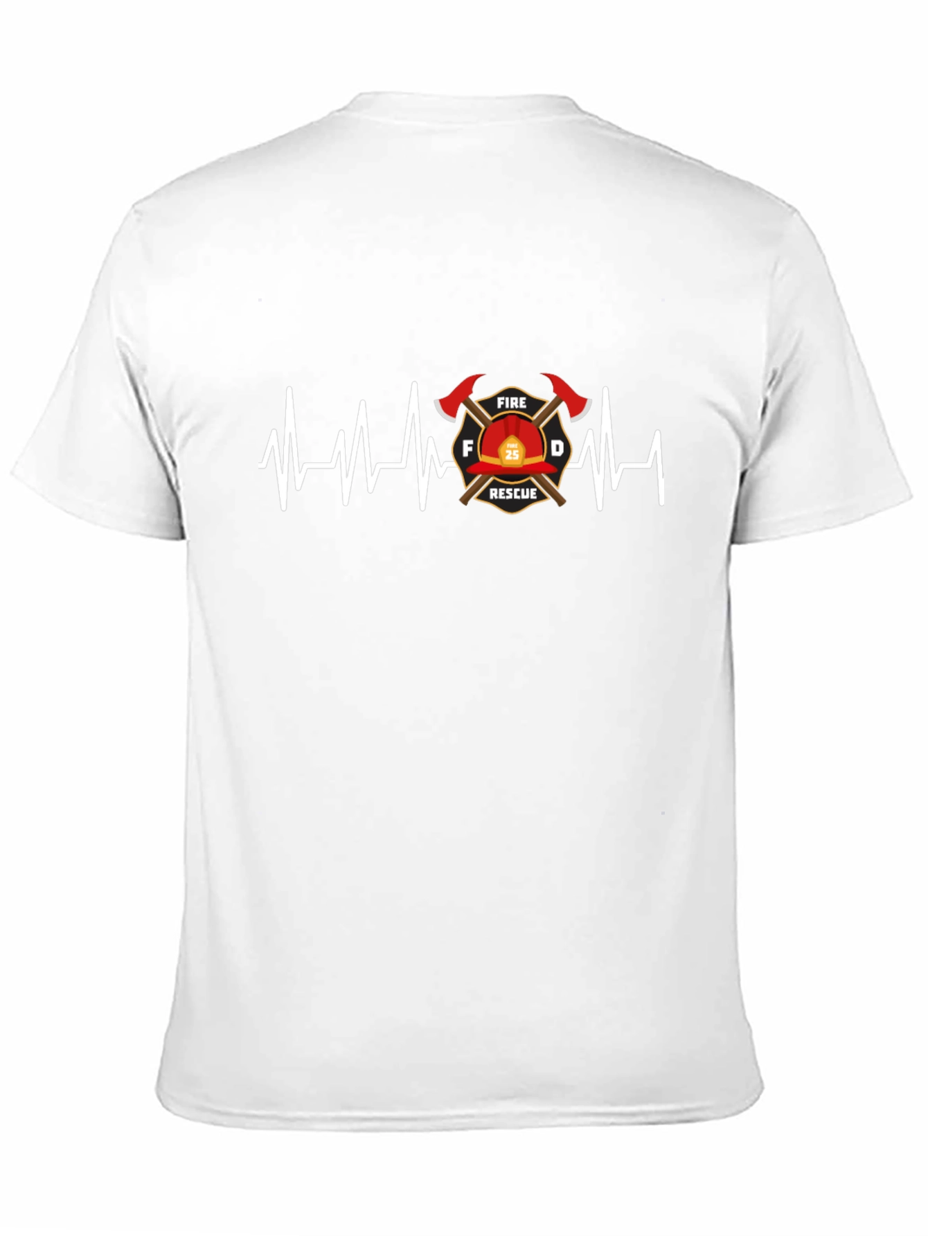 Firefighter Rescue Heartbeat T-Shirt