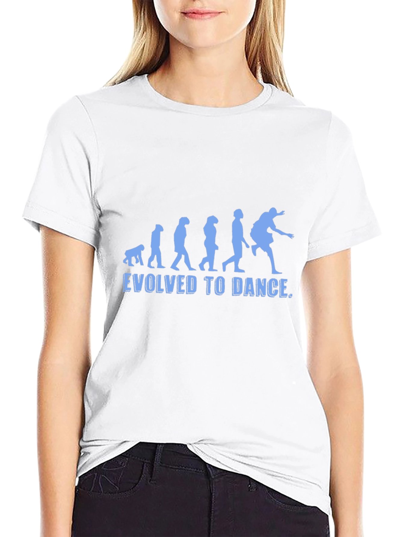 Evolved to Dance Graphic Tee - Black Cotton T-Shirt