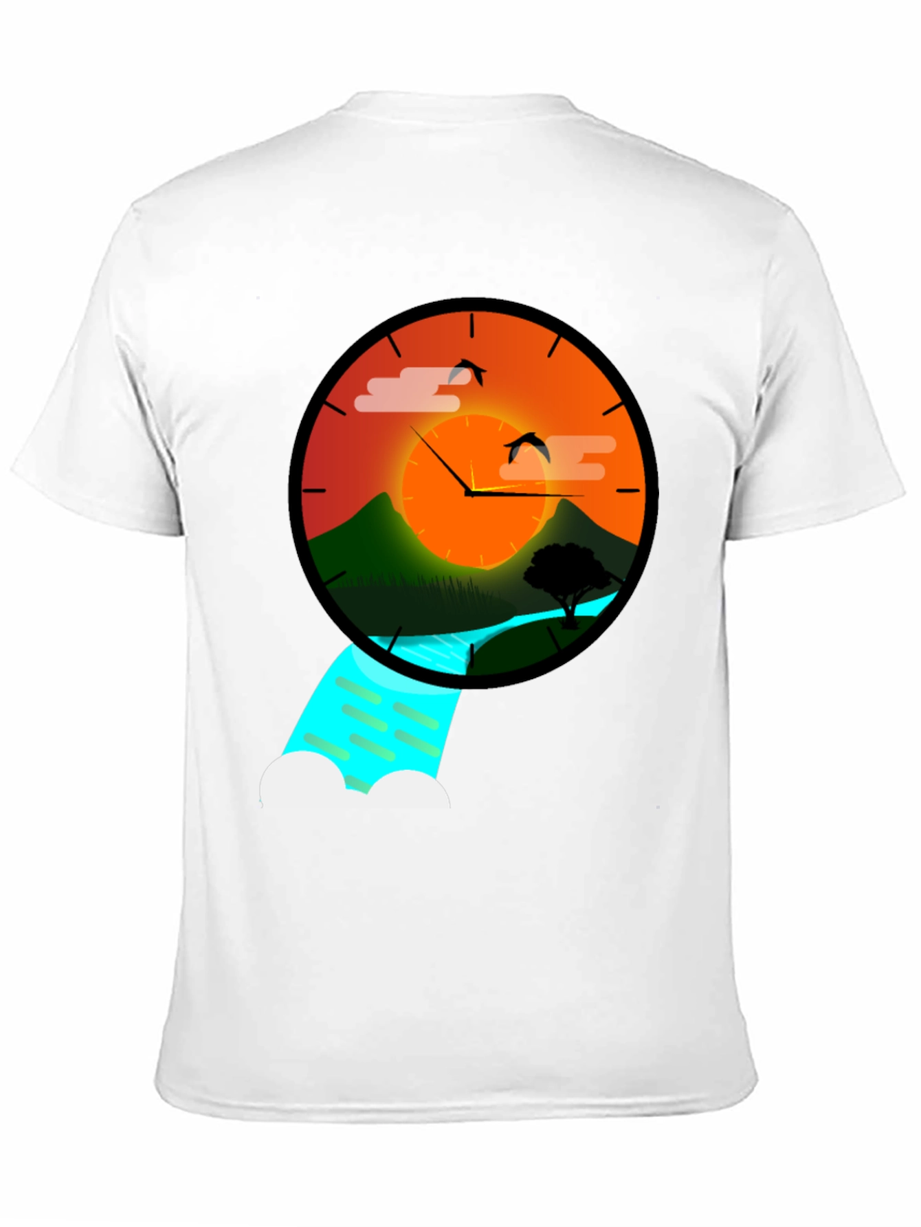 Sunset Time Nature Graphic Tee