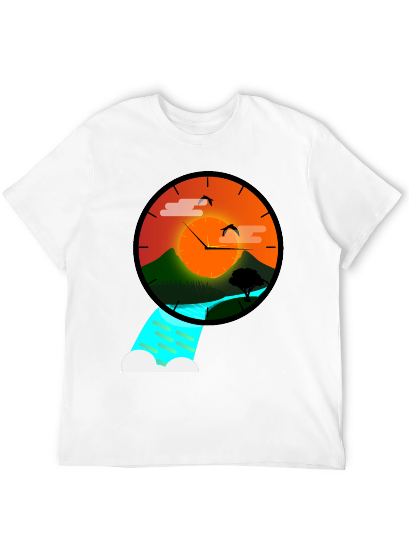Sunset Time Nature Graphic Tee