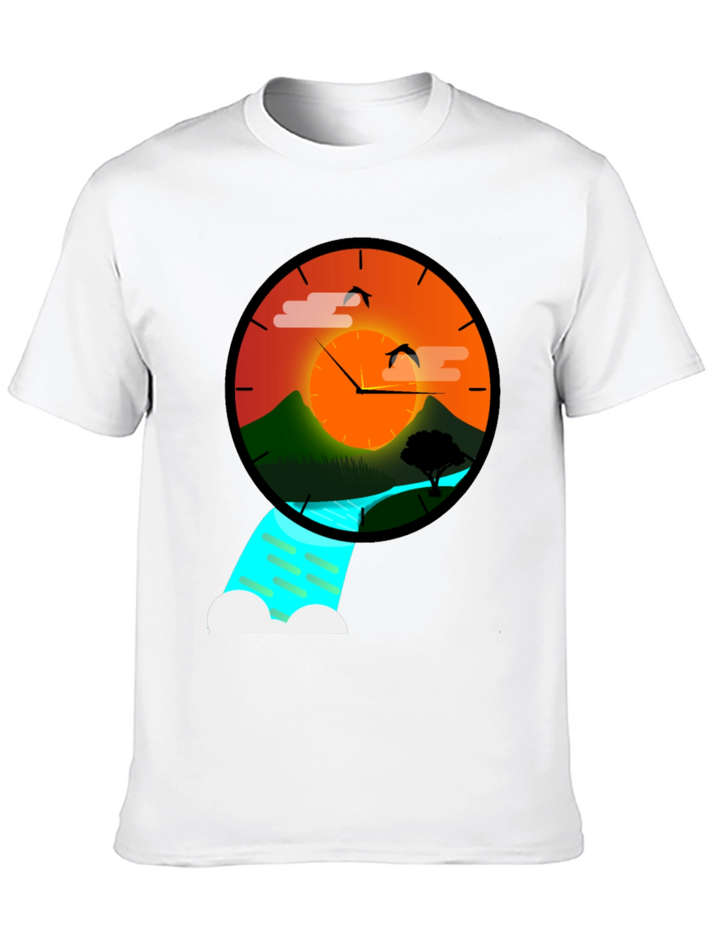 Sunset Time Nature Graphic Tee