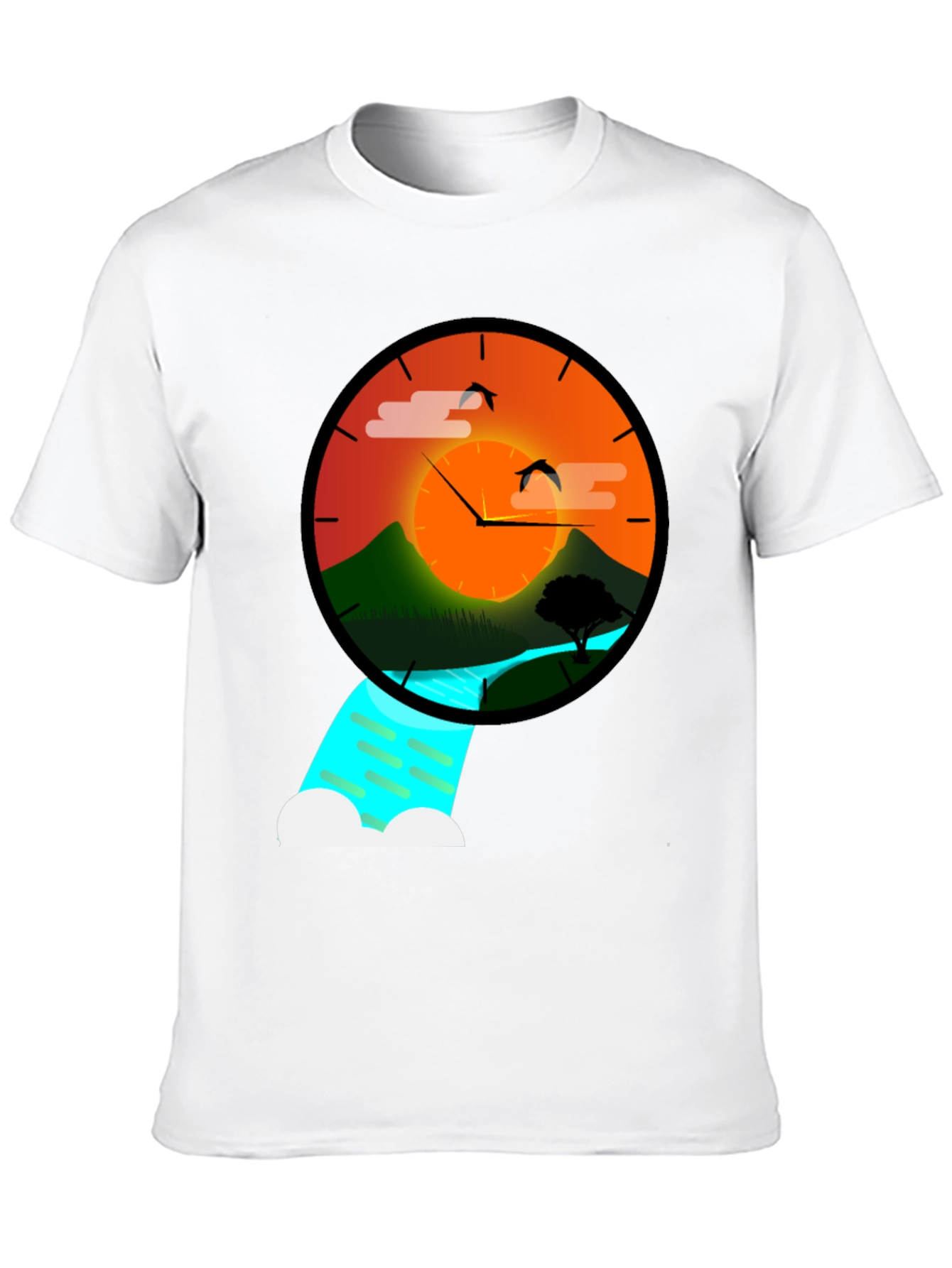 Sunset Time Nature Graphic Tee
