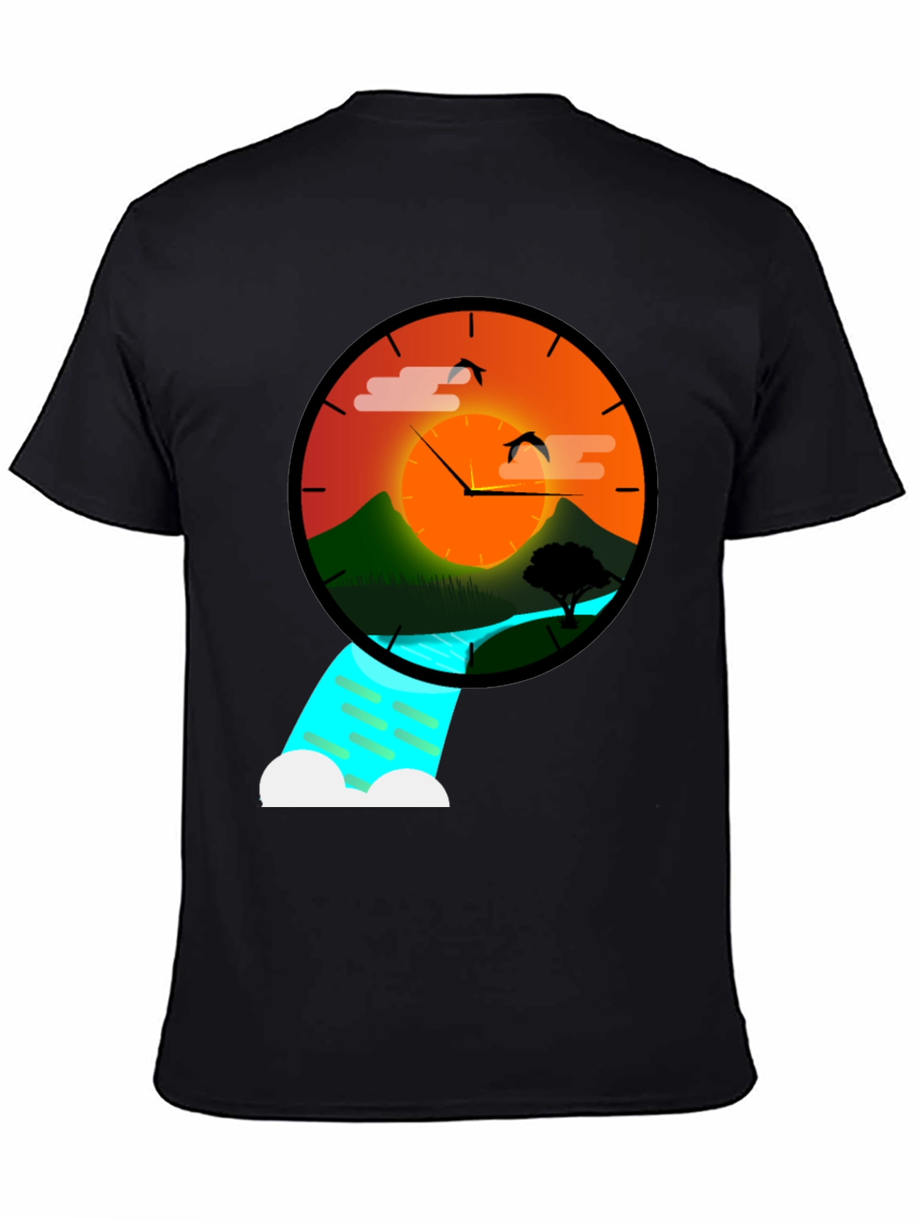 Sunset Time Nature Graphic Tee
