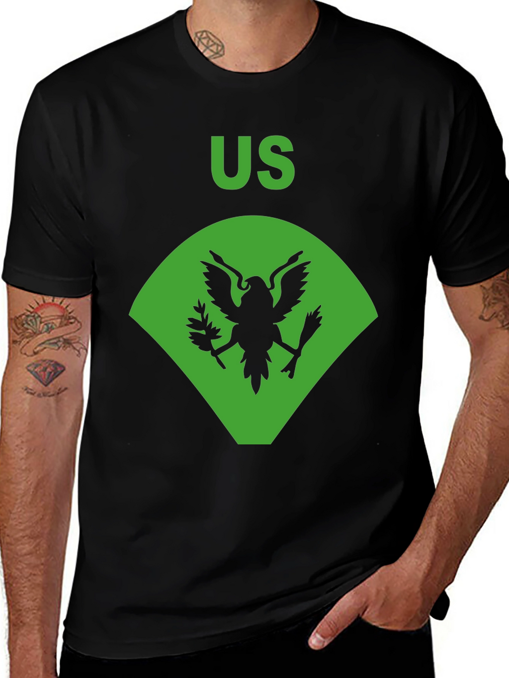 US Eagle Graphic Tee - Military Pride