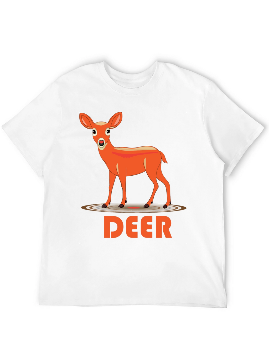 Deer Graphic Tee - Black Casual Shirt