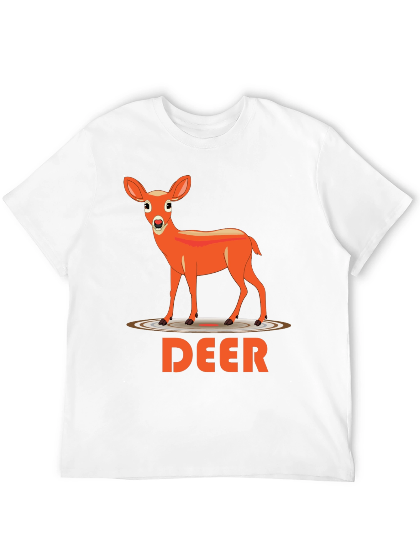 Deer Graphic Tee - Black Casual Shirt