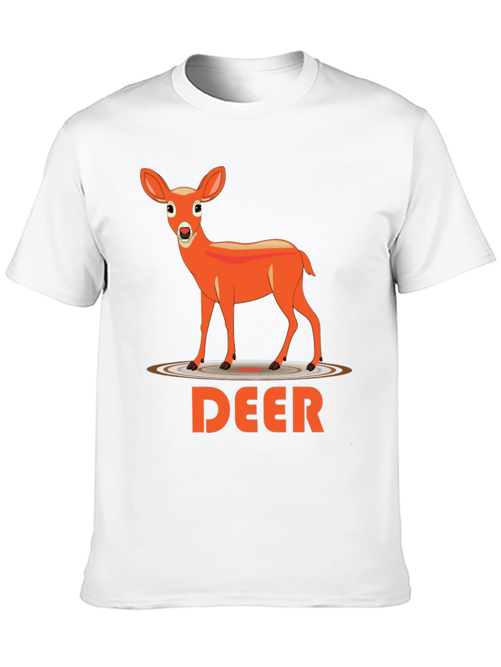 Deer Graphic Tee - Black Casual Shirt