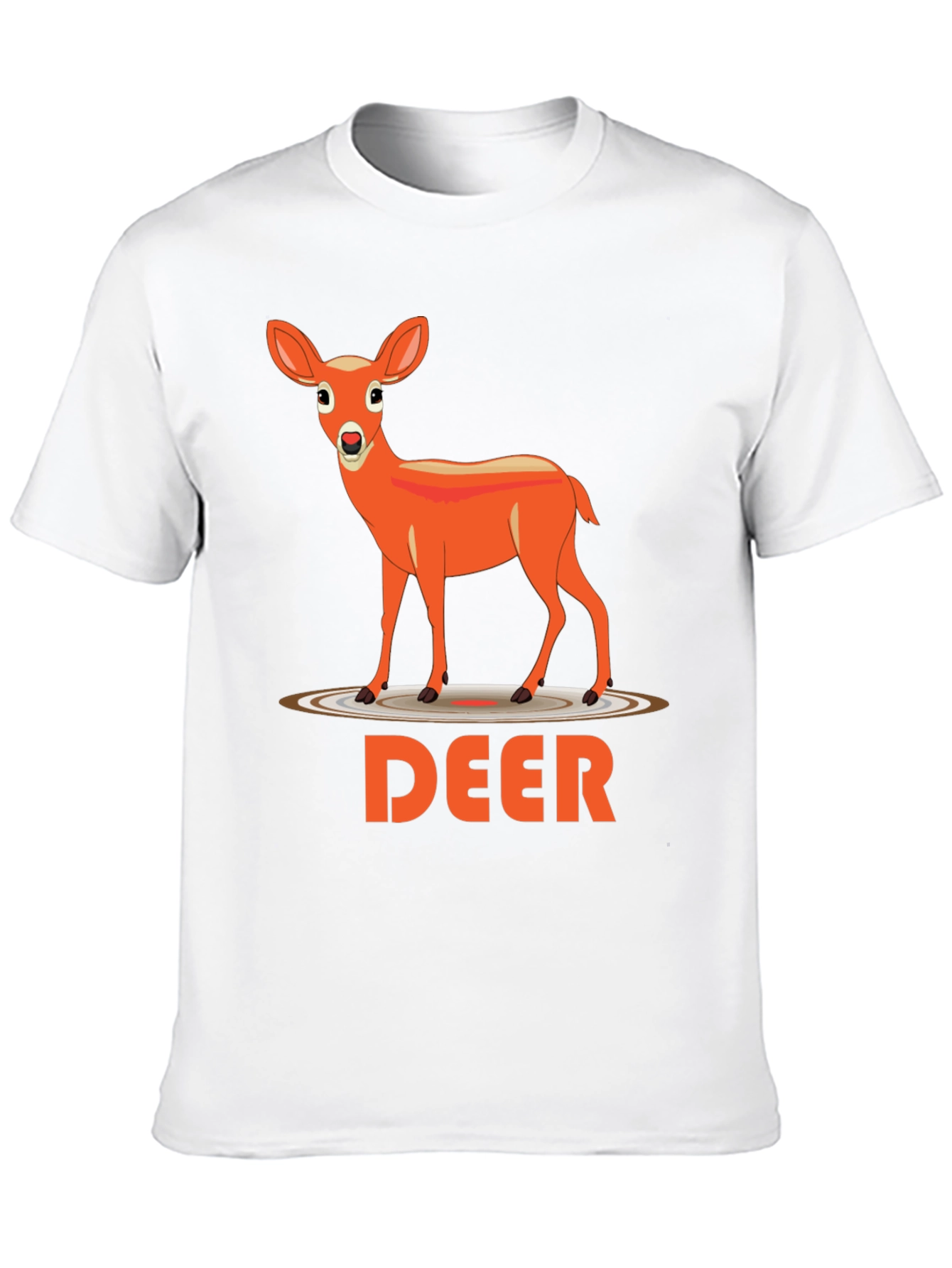Deer Graphic Tee - Black Casual Shirt