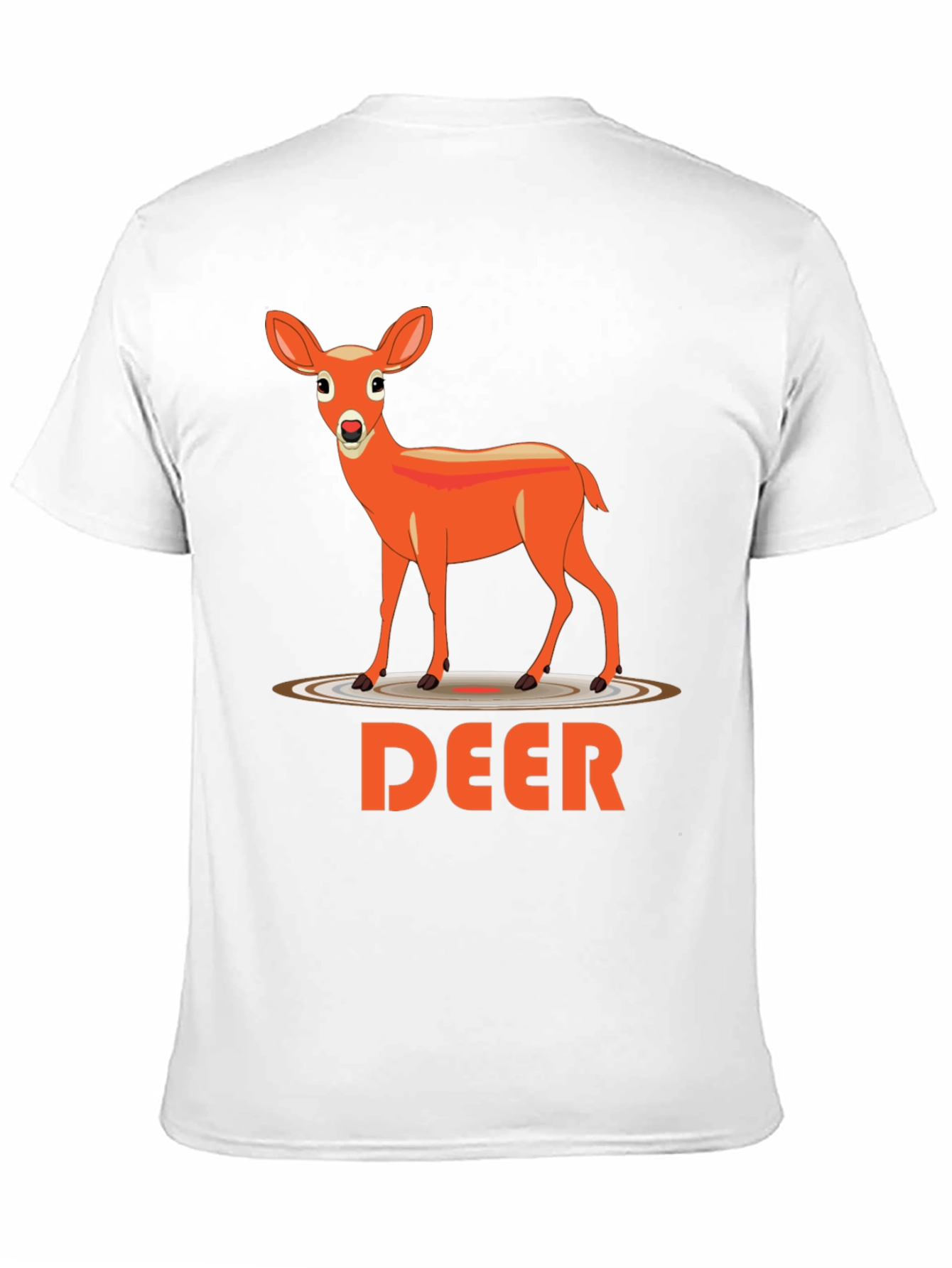 Deer Graphic Tee - Black Casual Shirt