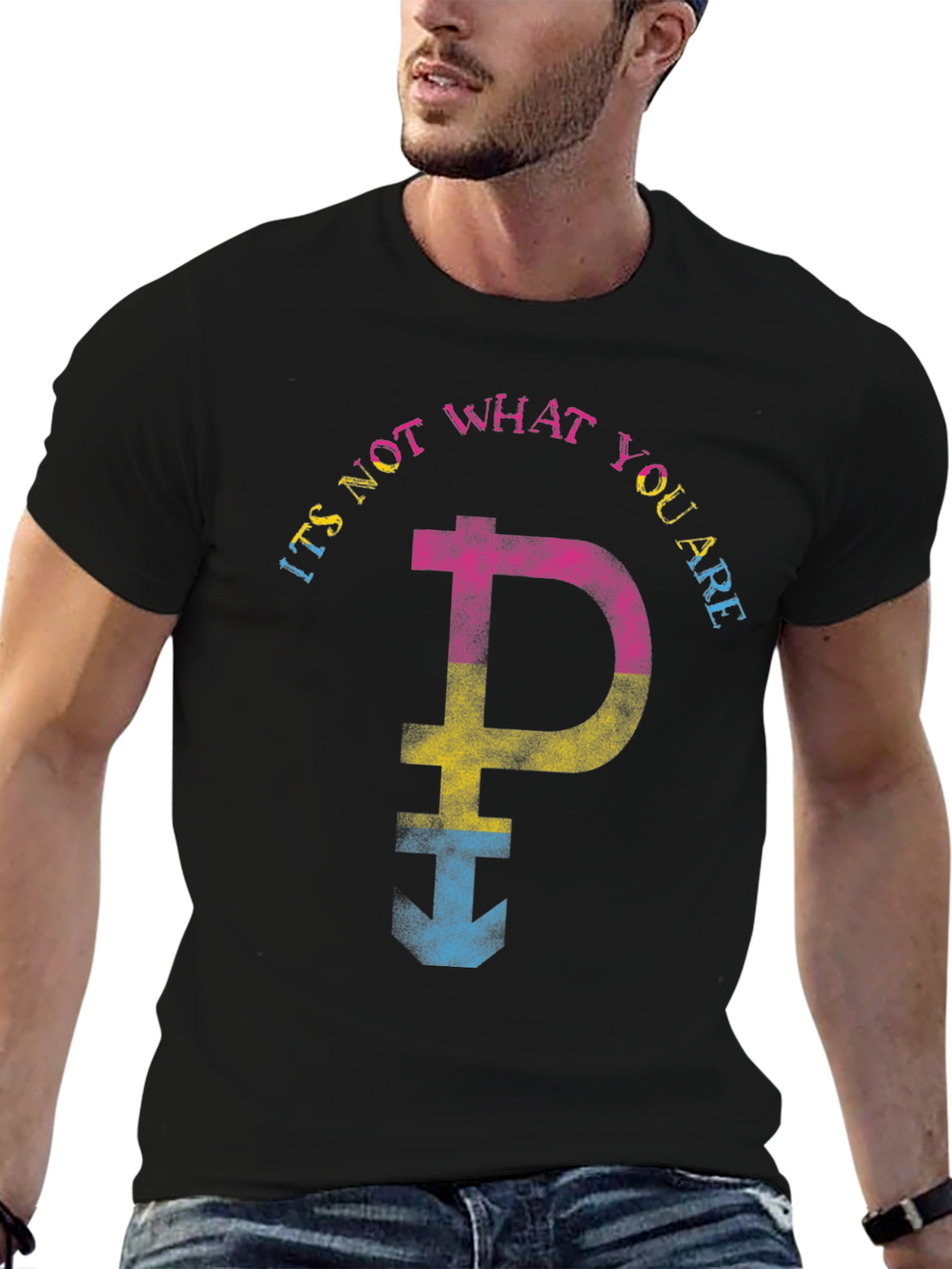 Pansexual Pride T-Shirt - Its Not What You Are