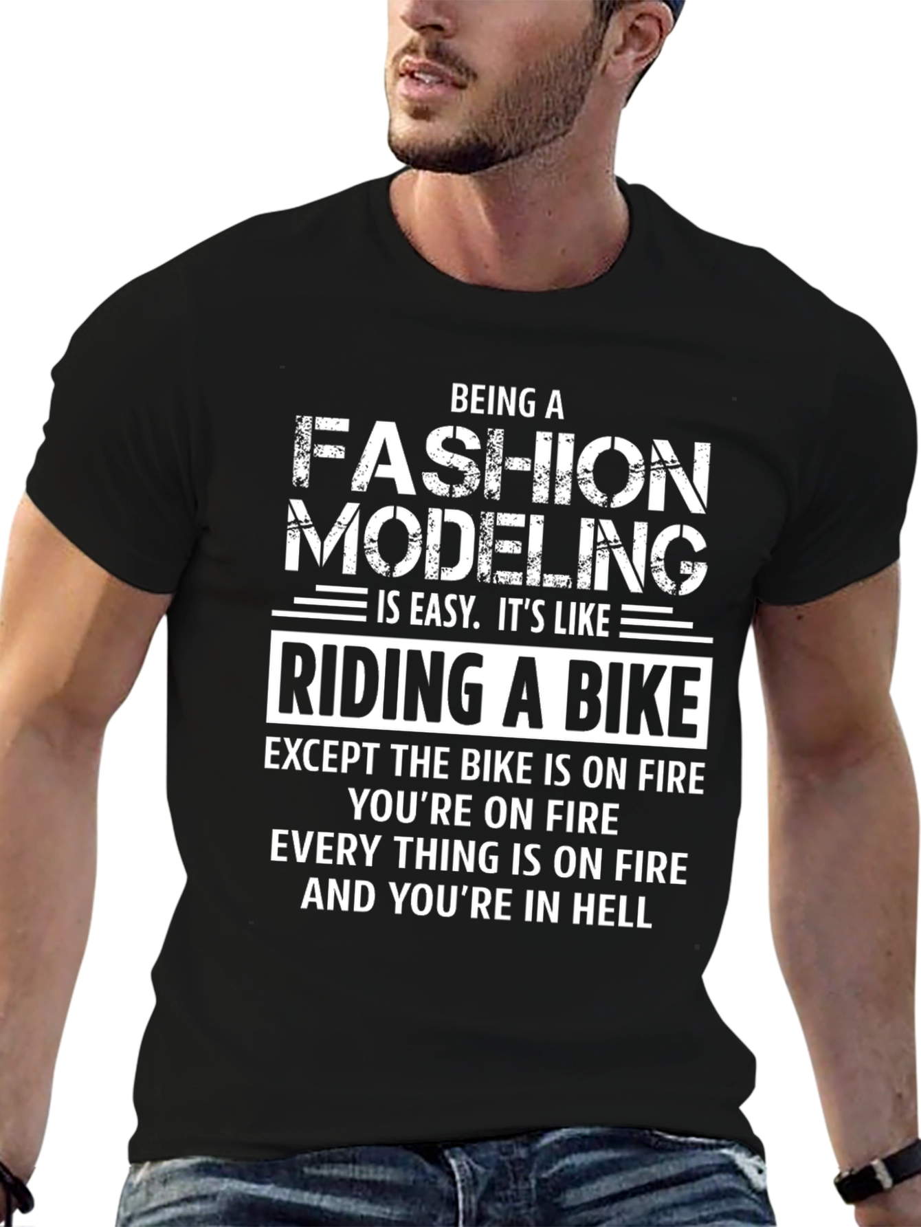 Funny Fashion Modeling T-Shirt