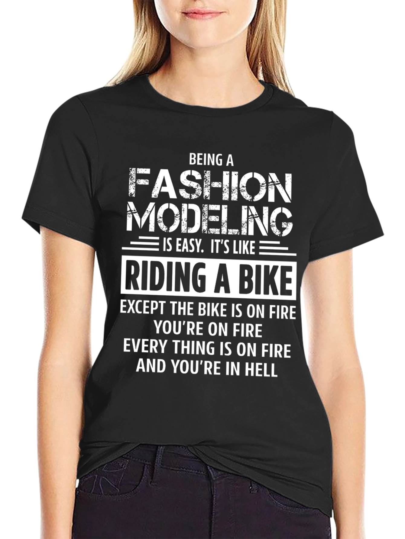 Funny Fashion Modeling T-Shirt