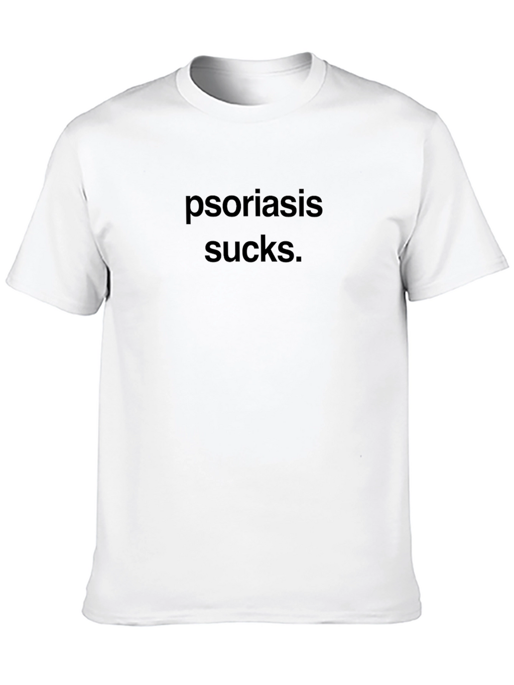 Psoriasis Sucks T-Shirt - Black Comfort Tee