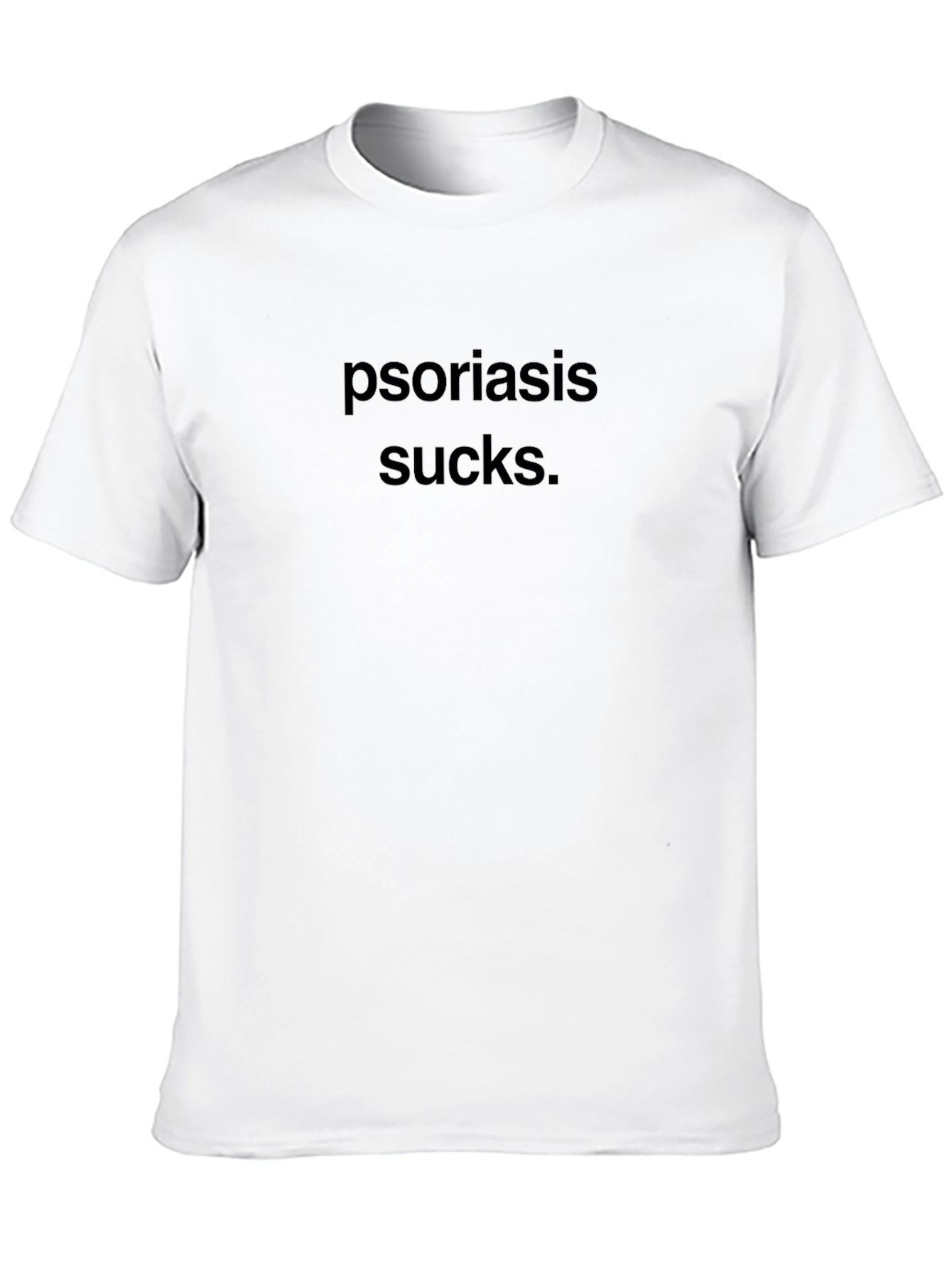 Psoriasis Sucks T-Shirt - Black Comfort Tee