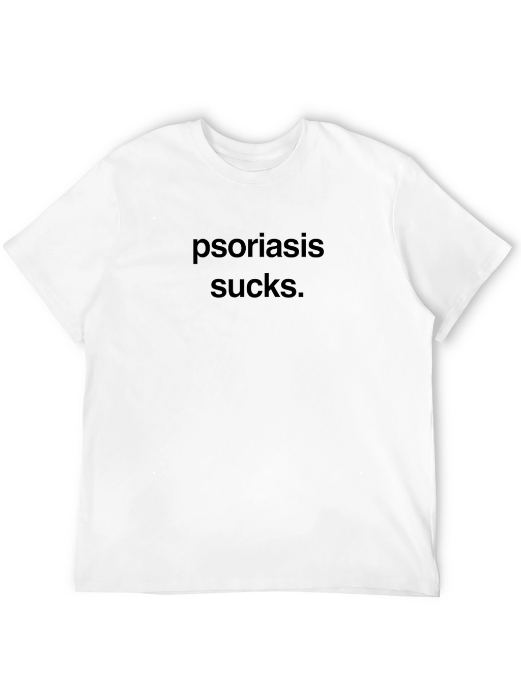 Psoriasis Sucks T-Shirt - Black Comfort Tee