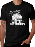 Snowflakes are Winter Butterflies Graphic Tee