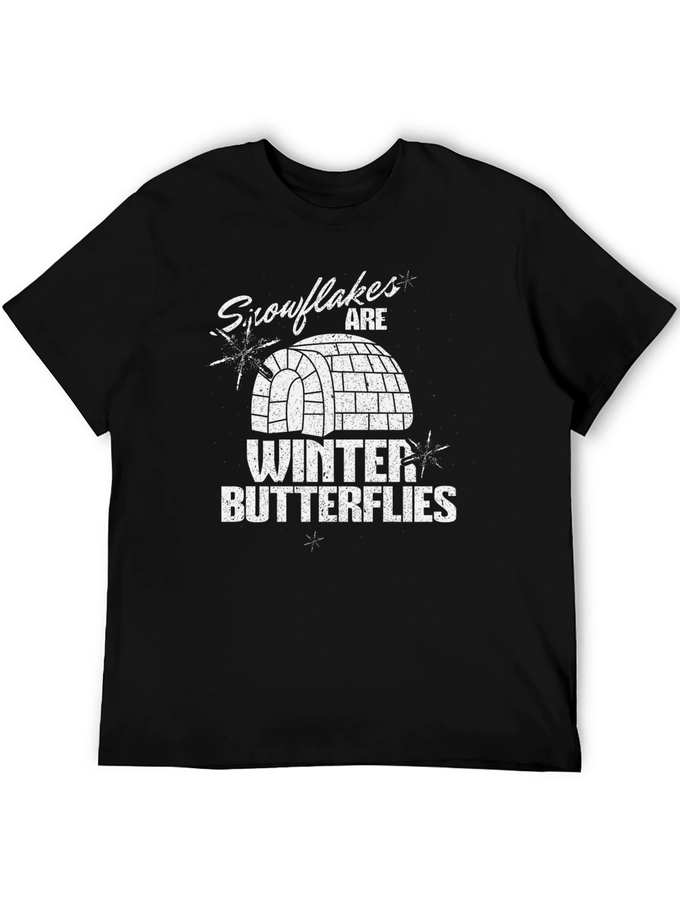 Snowflakes are Winter Butterflies Graphic Tee