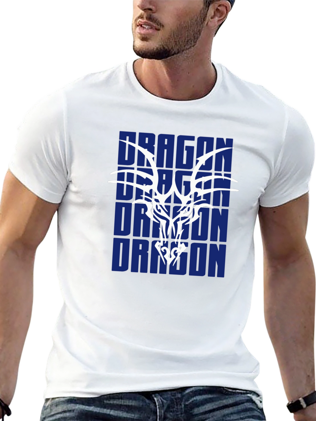 Dragon Graphic Black T-Shirt for Men