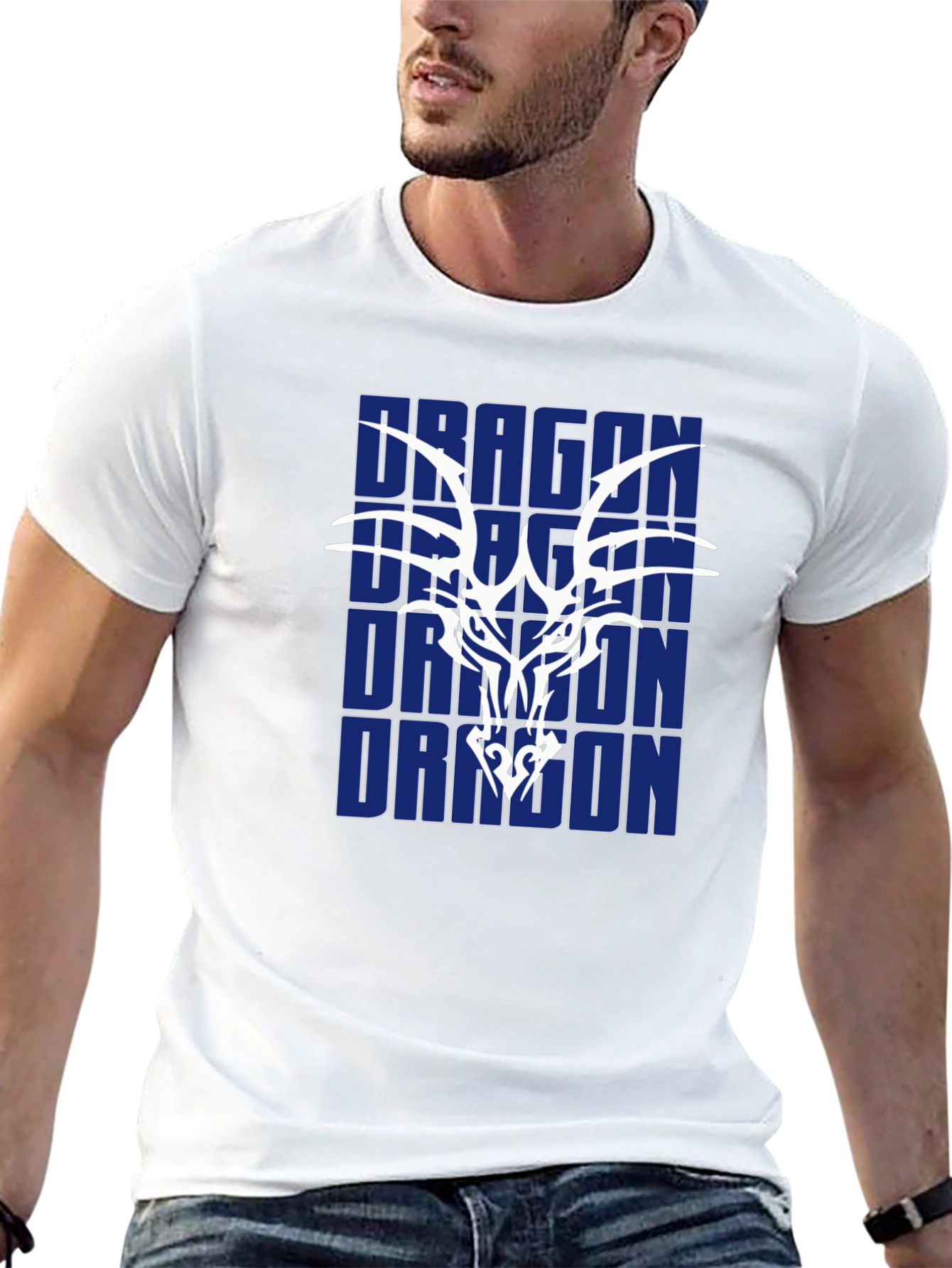Dragon Graphic Black T-Shirt for Men