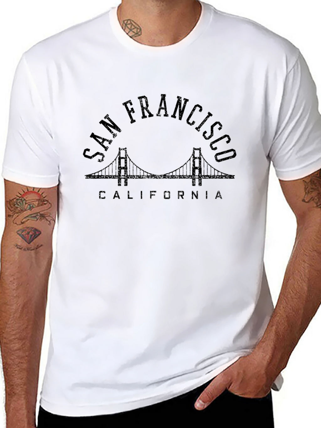 San Francisco Bridge Graphic T-Shirt