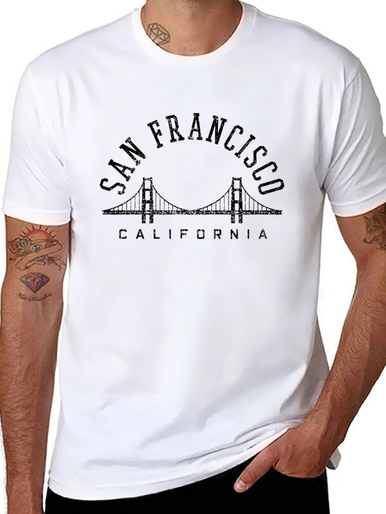 San Francisco Bridge Graphic T-Shirt