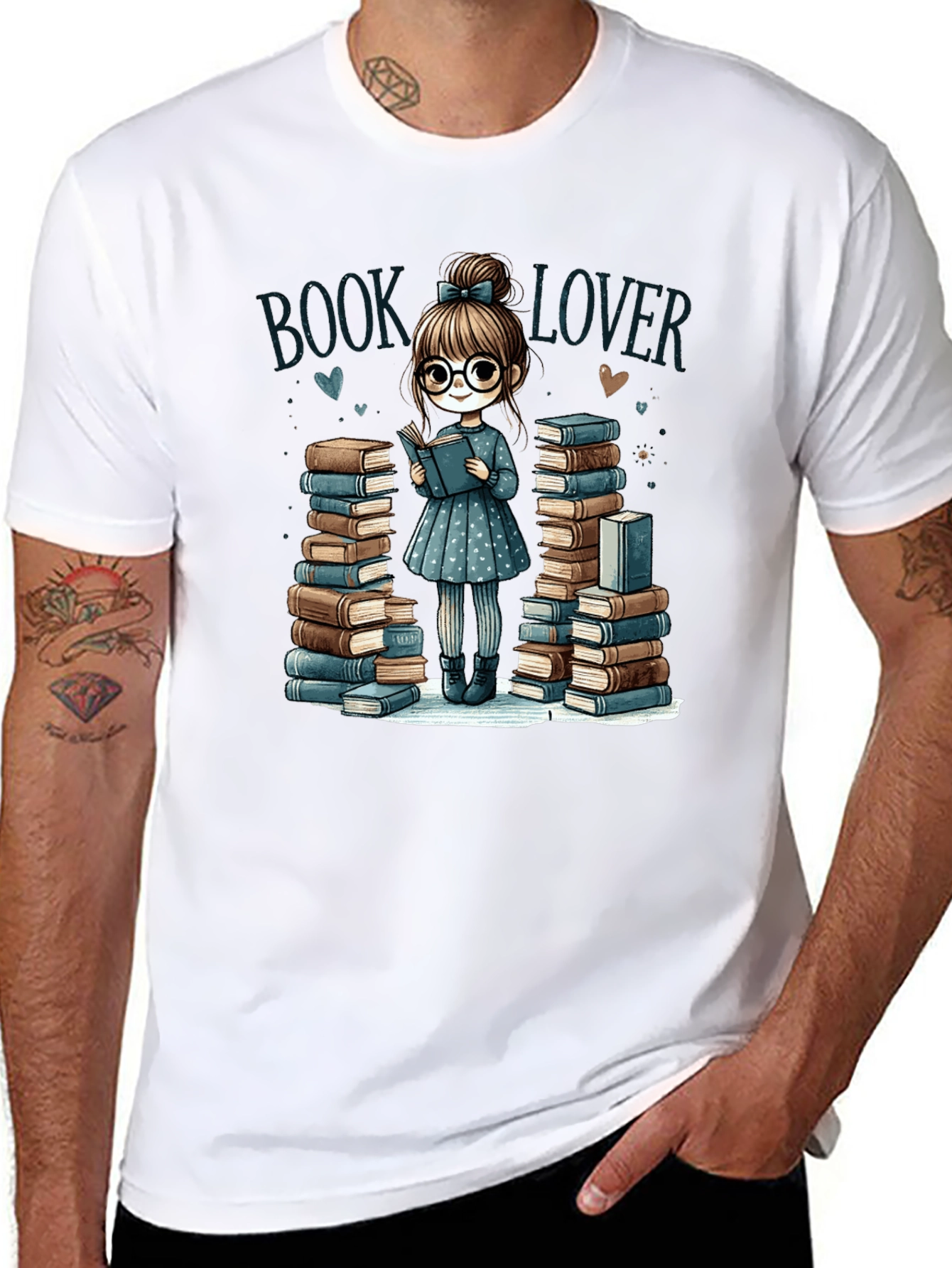 Book Lover T-Shirt: Adorable Reader Design