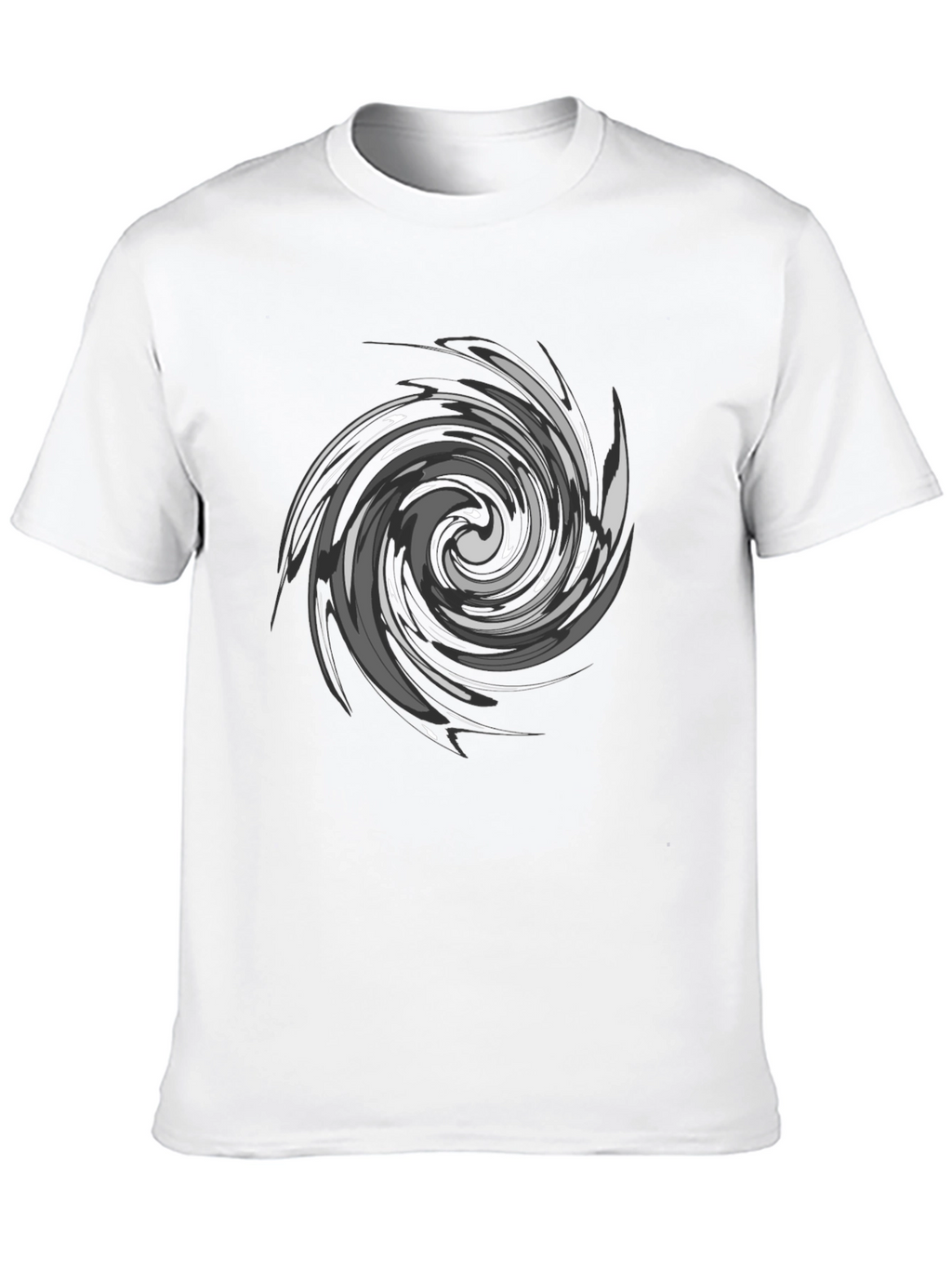 Swirl Graphic Black T-Shirt