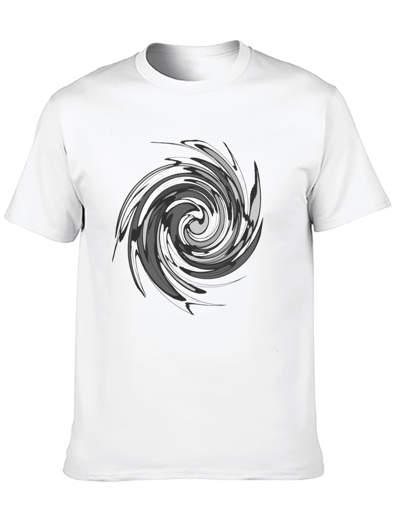 Swirl Graphic Black T-Shirt