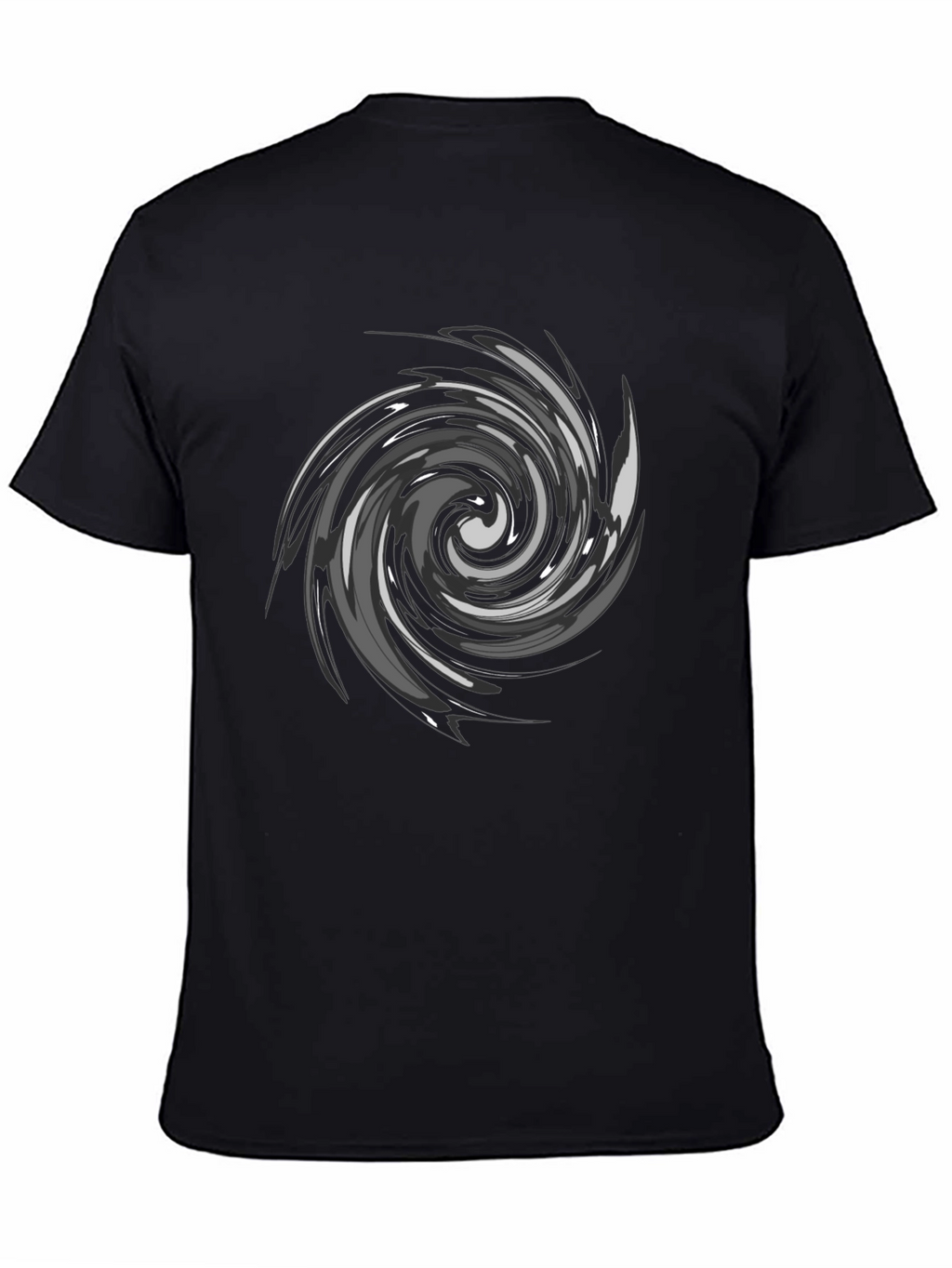 Swirl Graphic Black T-Shirt