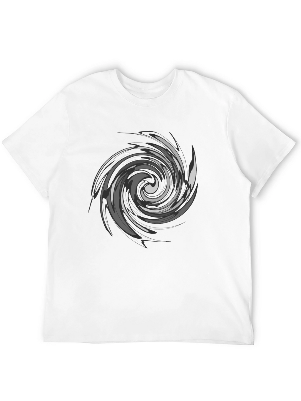 Swirl Graphic Black T-Shirt