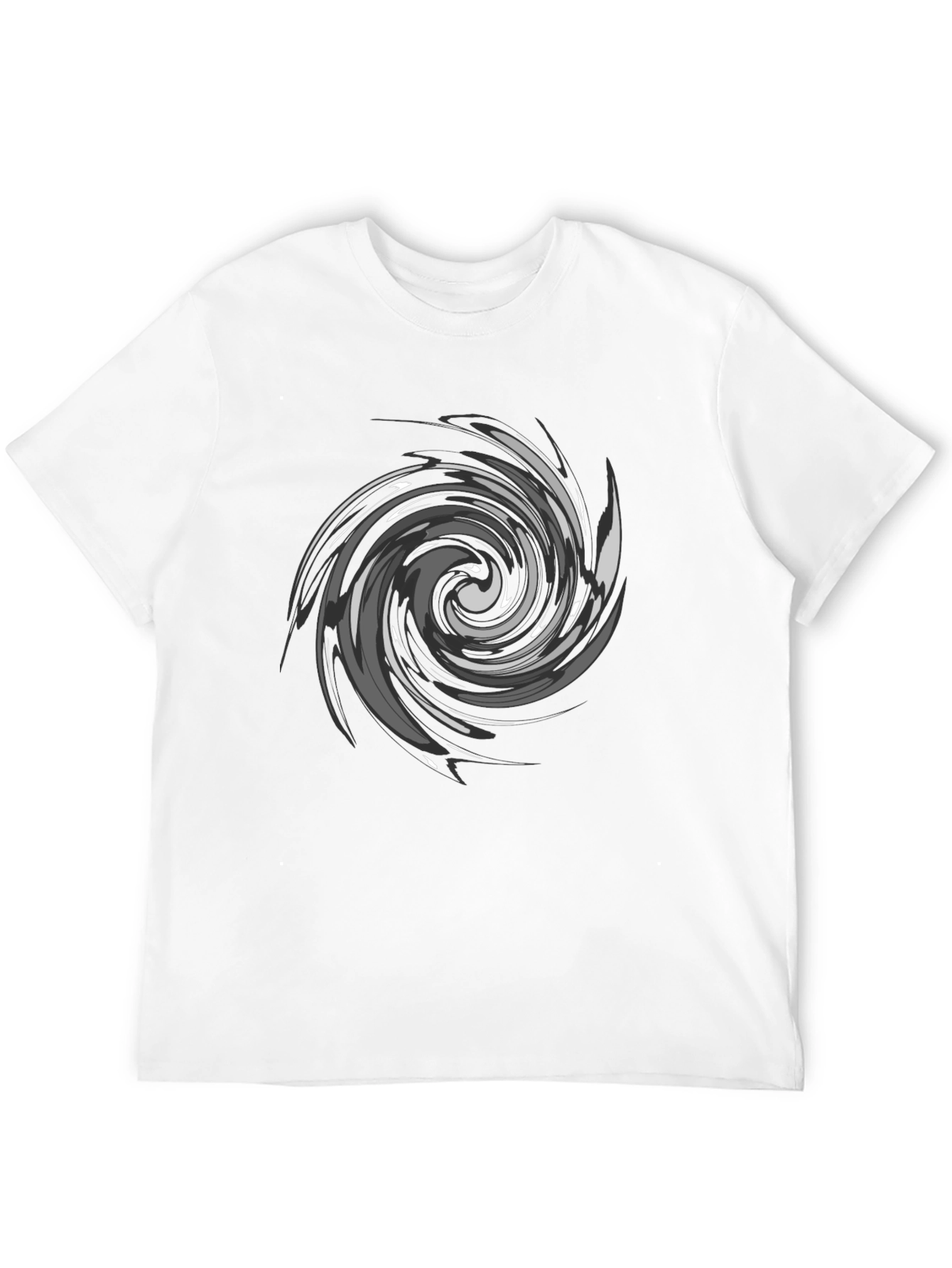 Swirl Graphic Black T-Shirt