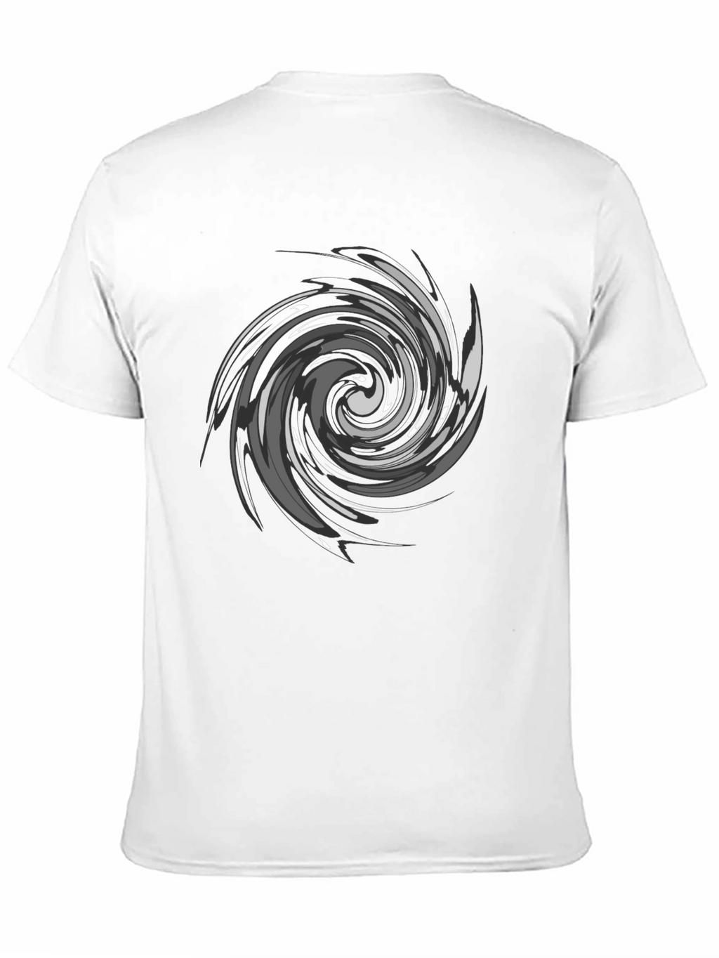 Swirl Graphic Black T-Shirt