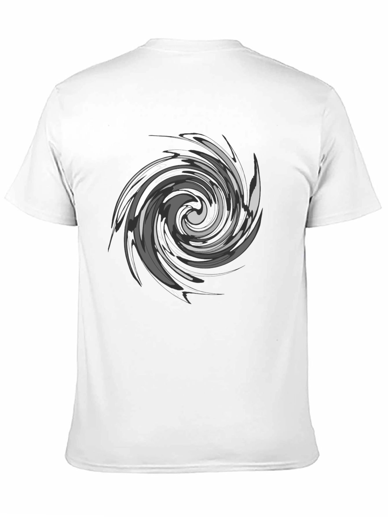 Swirl Graphic Black T-Shirt