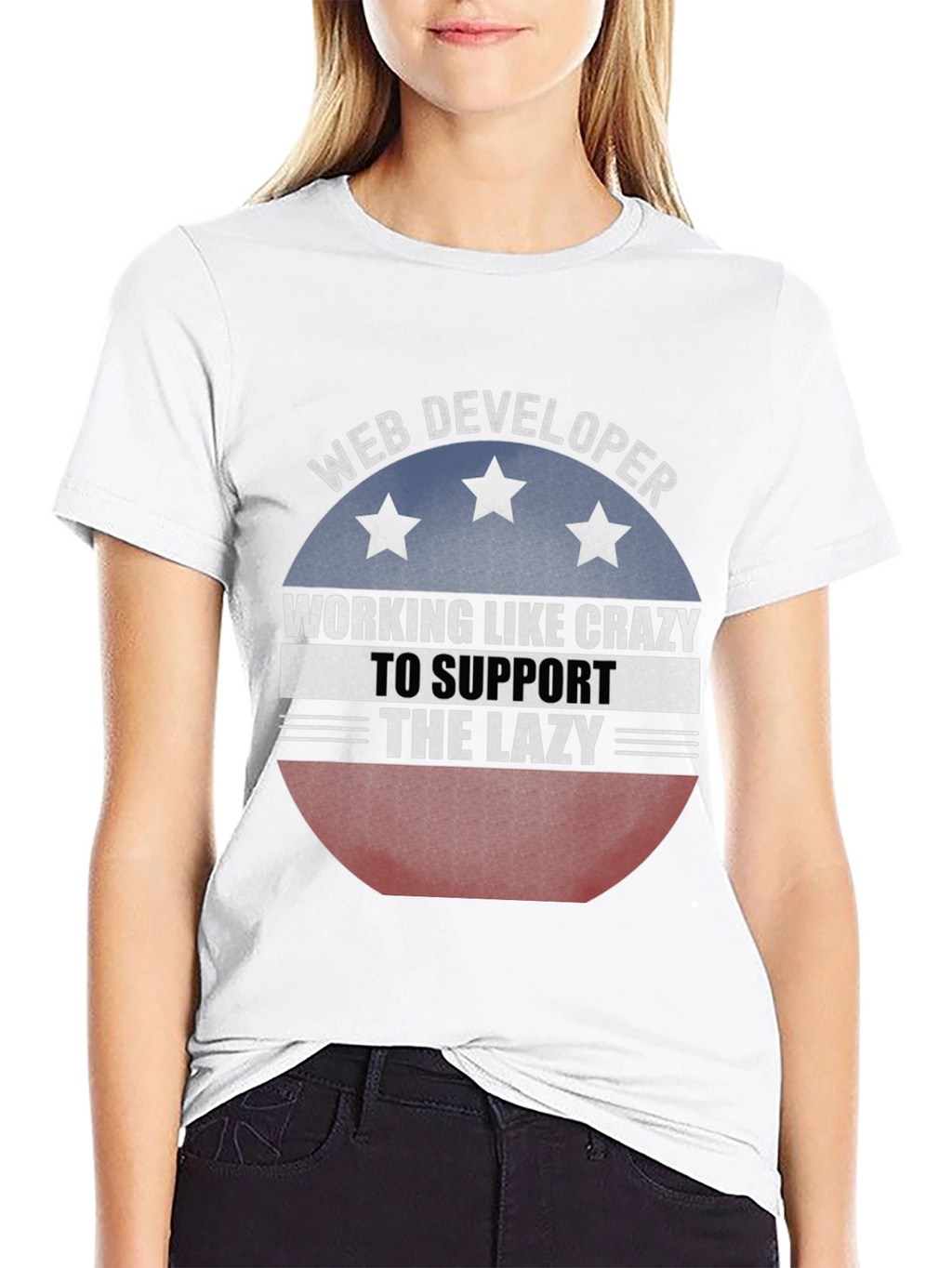 Web Developer T-Shirt - Working Like Crazy Tee