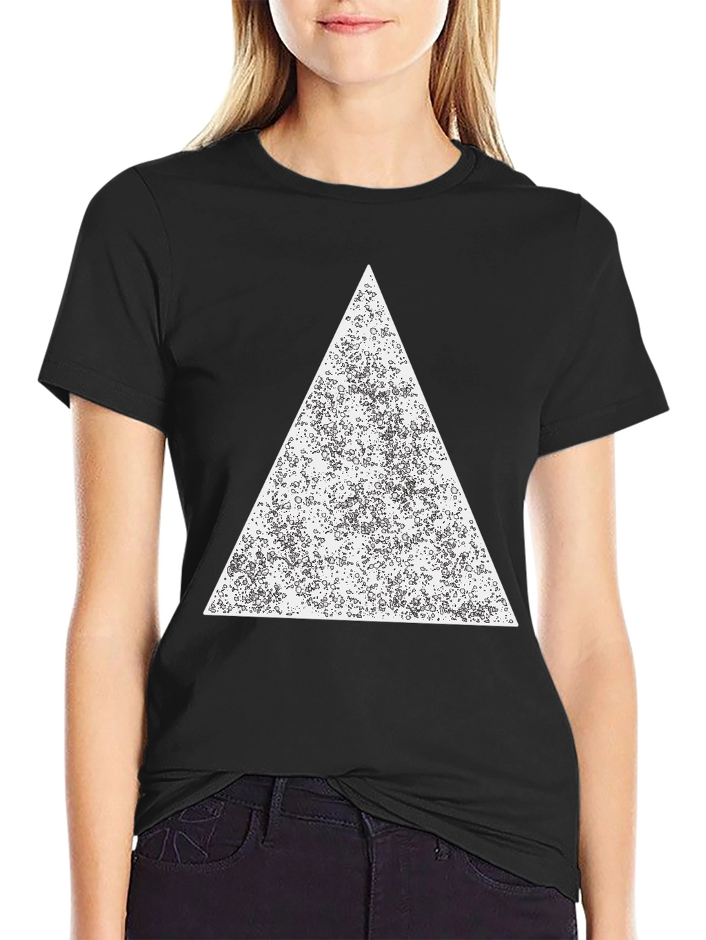 Geometric Triangle Graphic Print T-Shirt