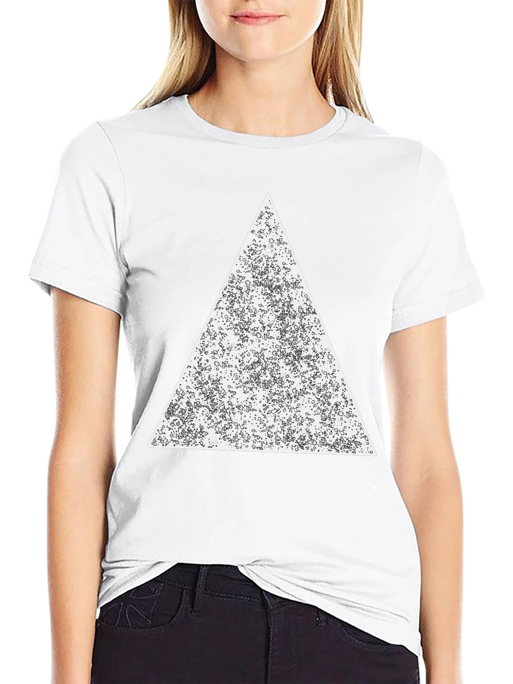 Geometric Triangle Graphic Print T-Shirt